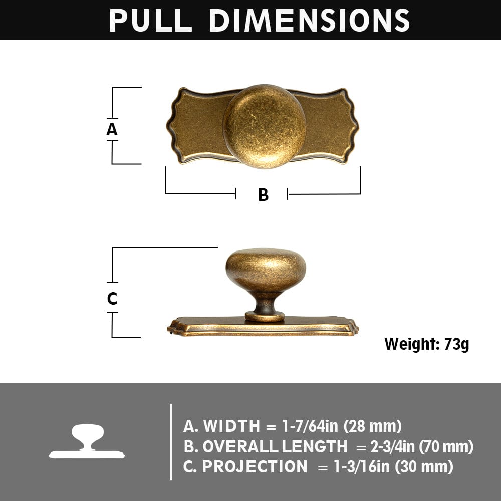 1.14" Diameter Mushroom Knob