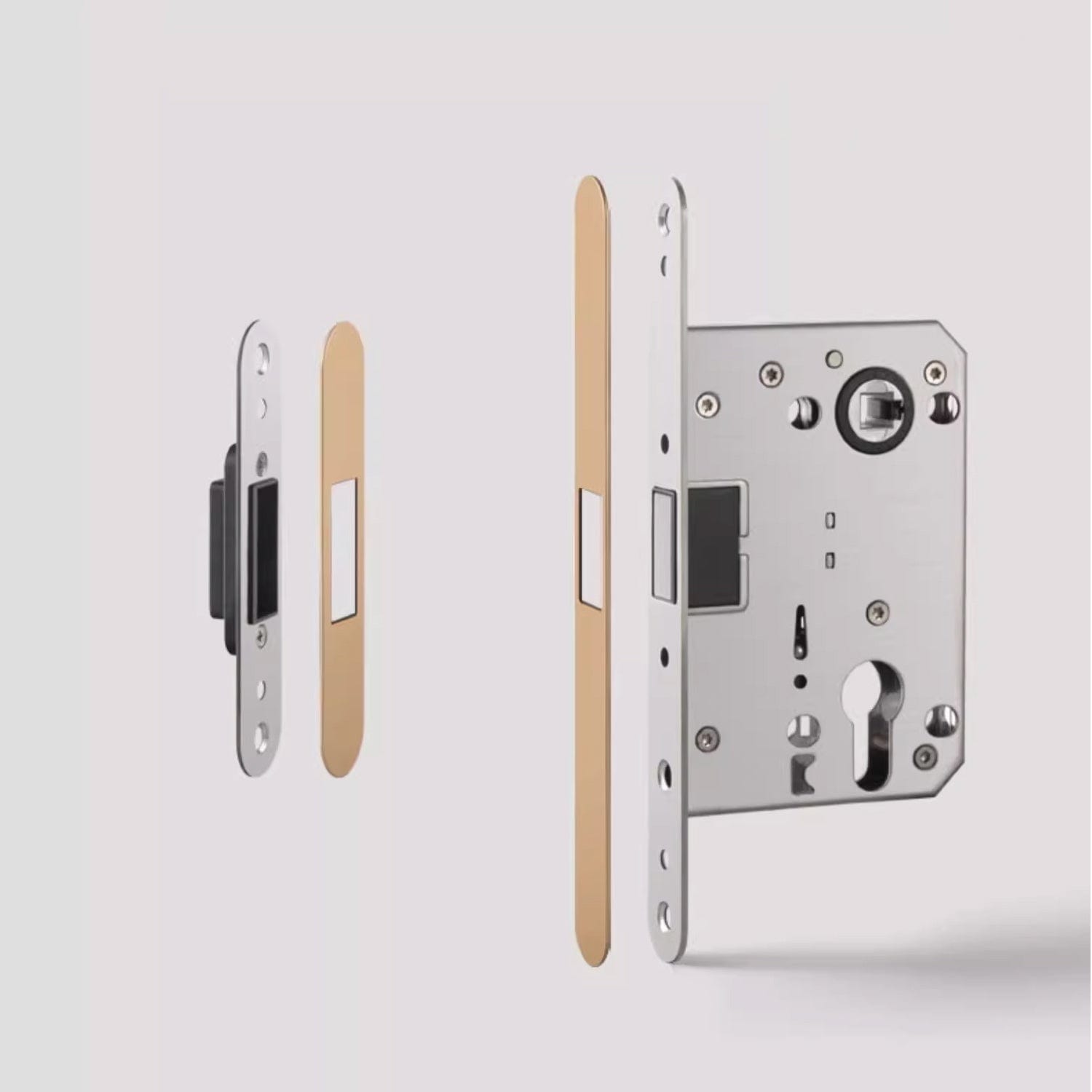 Branches Pure Copper Interior Door Lock Bedroom Silent Lock for Home