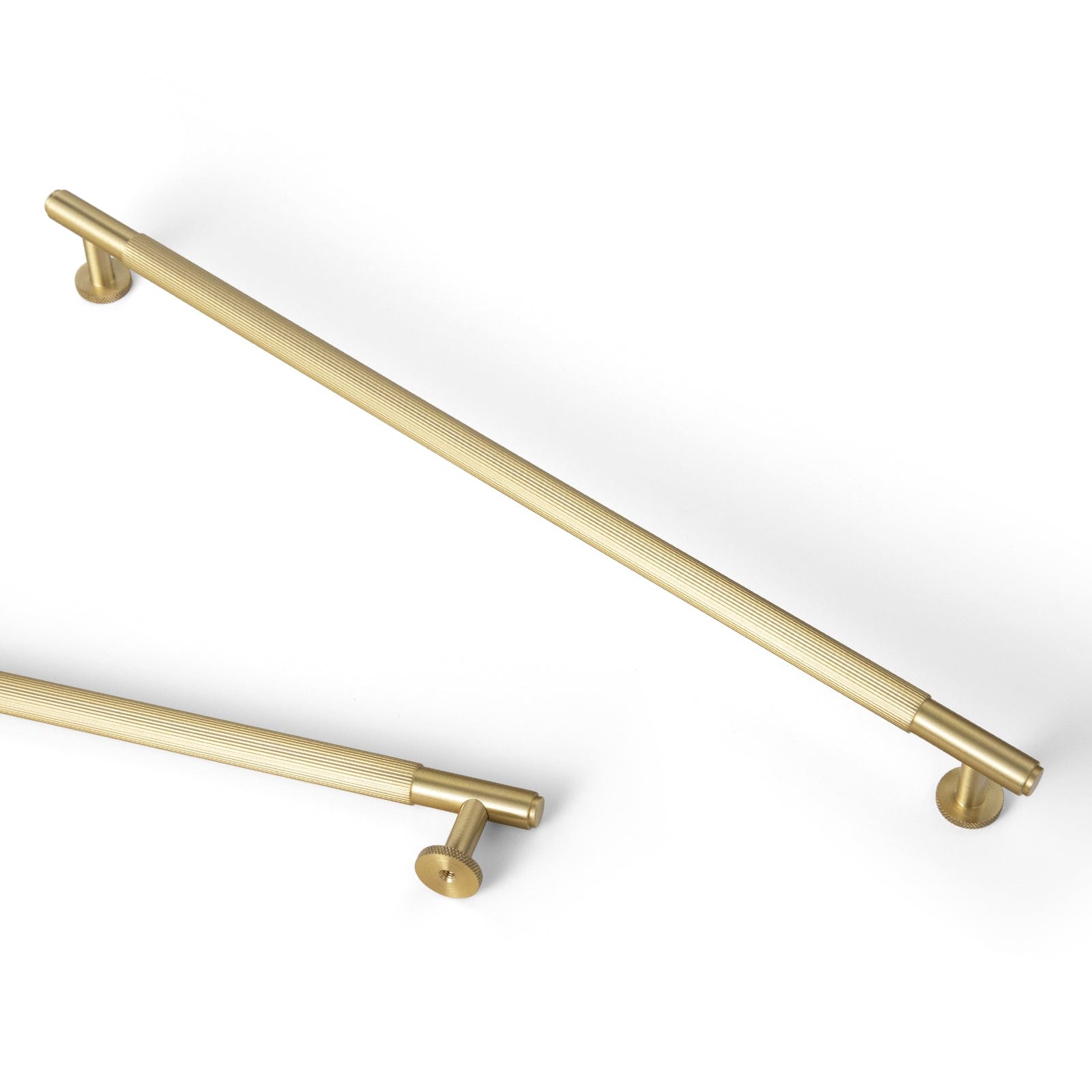 Goo-Ki 12.6'' Hole Center / 2 Pack Solid Brass Cabinet Handle Drawer Pulls Brushed Brass Bar Pull Kitchen Hardware