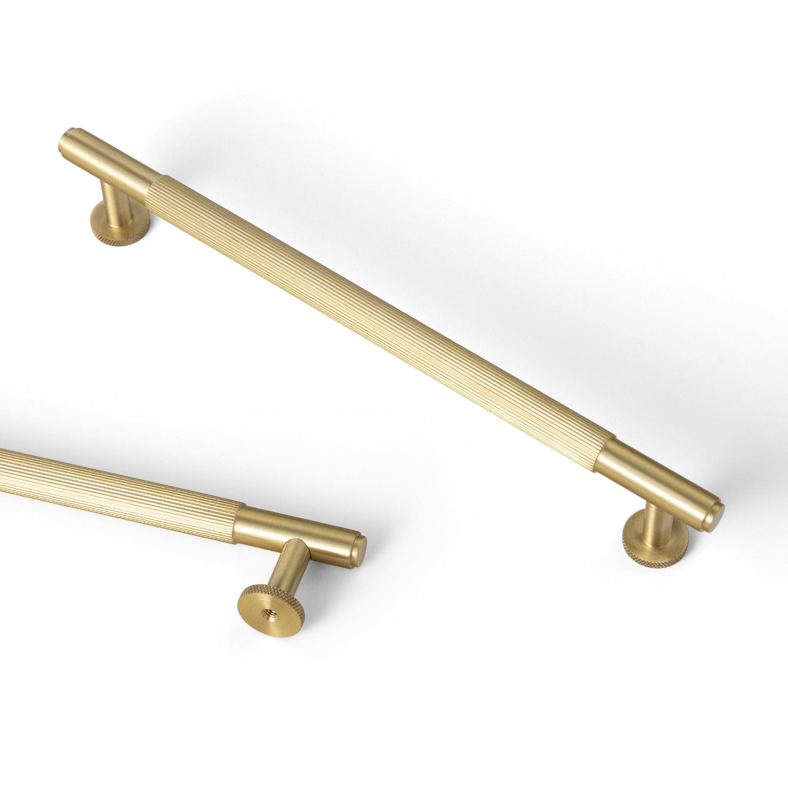 Goo-Ki 7.6'' Hole Center / 2 Pack Solid Brass Cabinet Handle Drawer Pulls Brushed Brass Bar Pull Kitchen Hardware