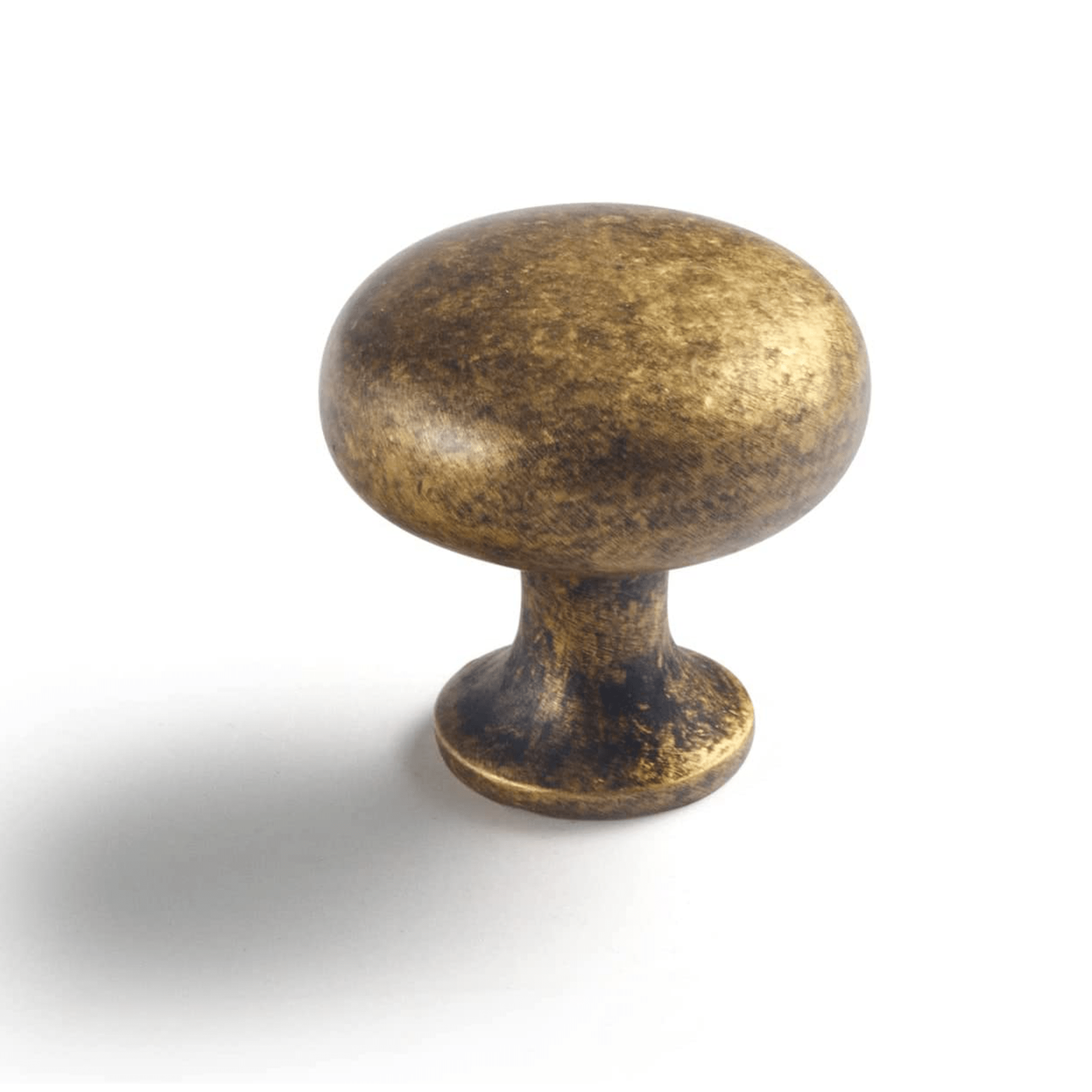 Goo-Ki Antique Brass / 1.2'' Knob / 6 Pack Multi-colored Classic Drawer Knob Mushroom Round Cabinet Knob