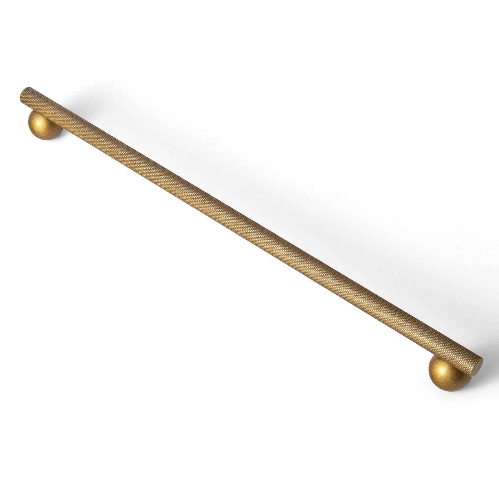 Goo-Ki Antique Brass / 12.6'' Hole Center / 6 Pack Knurled Metal Alloy Cabinet Pulls with Ball Base Retro Handles Antique Brass Hardware