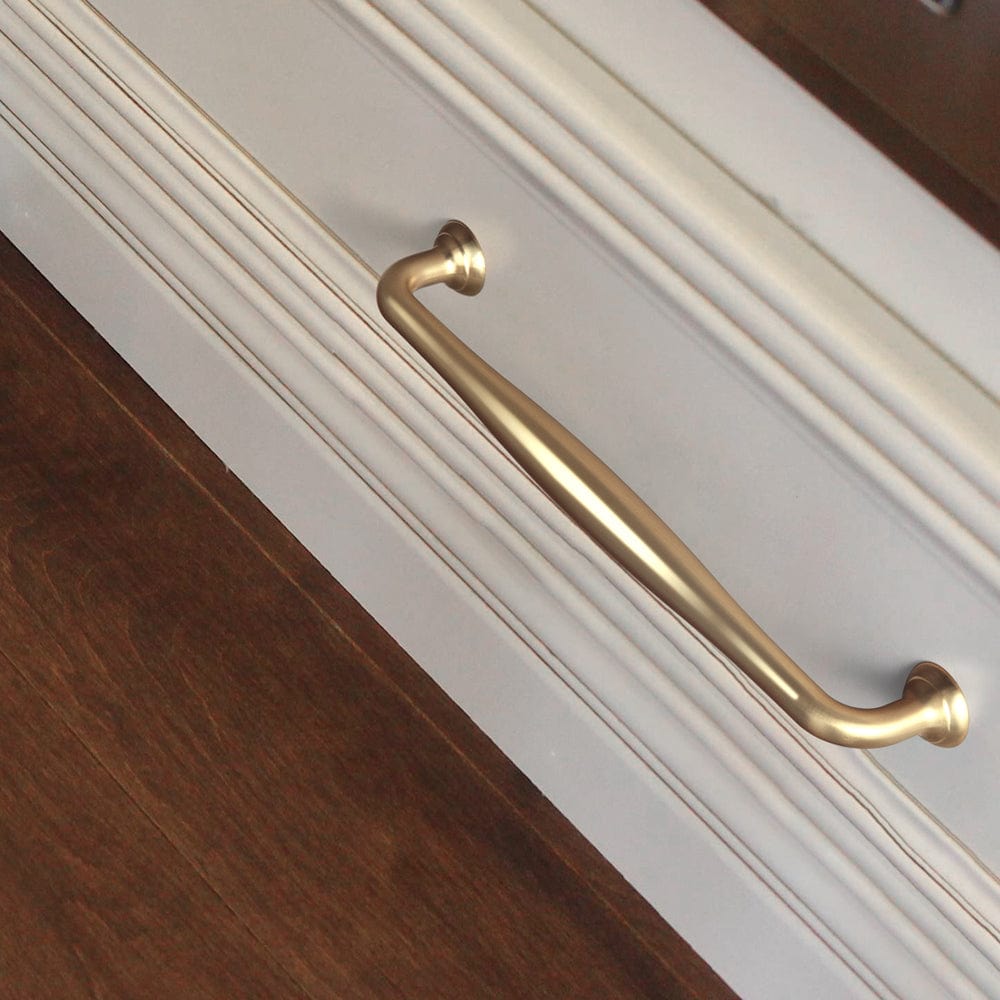 Goo-Ki Antique Brass Cabinet Pulls Solid Drawer Handles for Kitchen