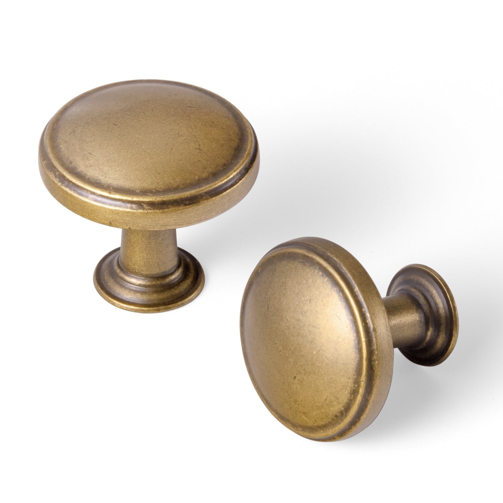 Goo-Ki Antique Brass / Knob / 12 Pack Vintage Retro Bronze Drawer Knob Kitchen Hardware Single Hole Cabinet Knobs