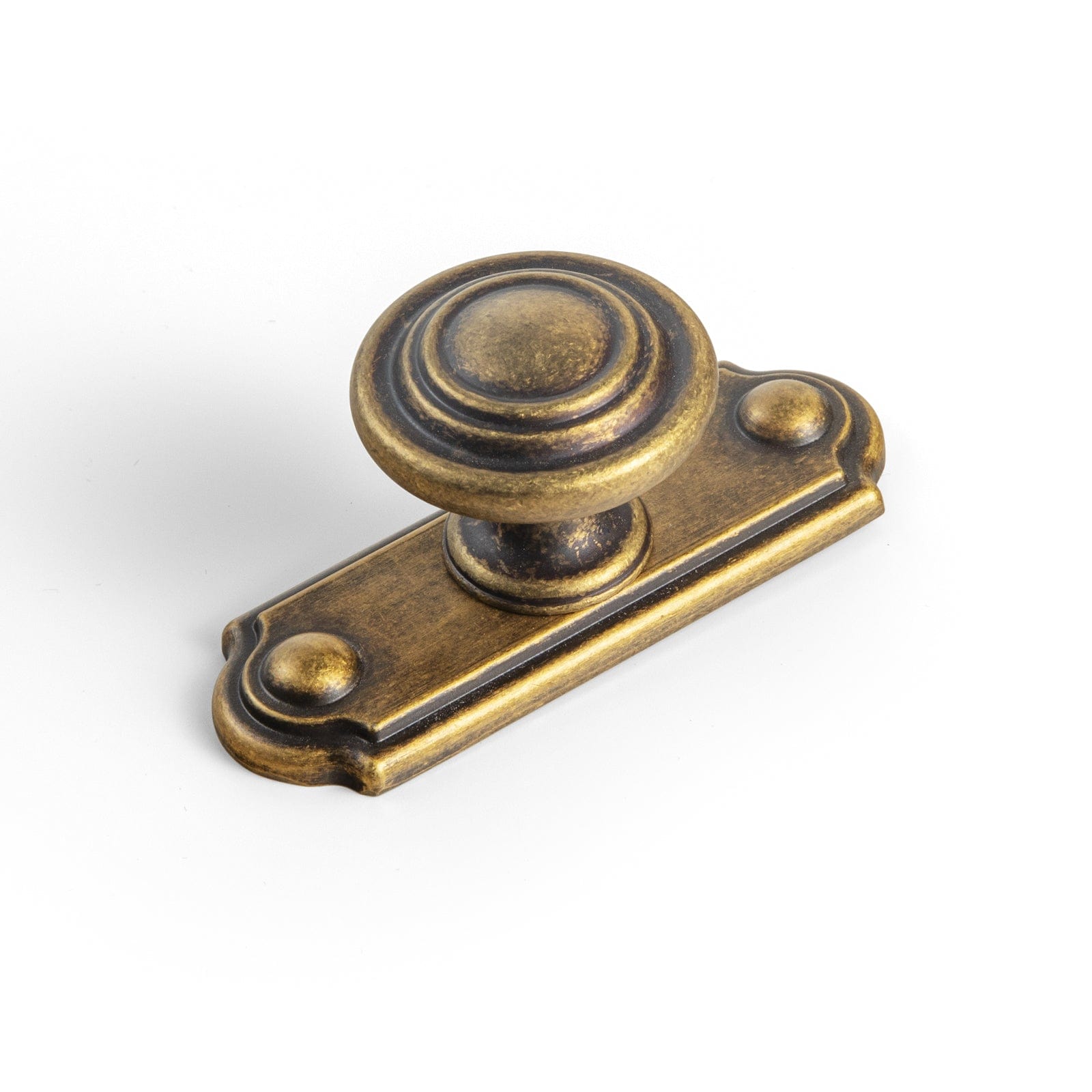 Goo-Ki Antique Brass / Knob / 6 Pack Retro Zinc Alloy Cabinet Knobs with Spacer Single Hole Affordable Luxury Cabinet Hardware