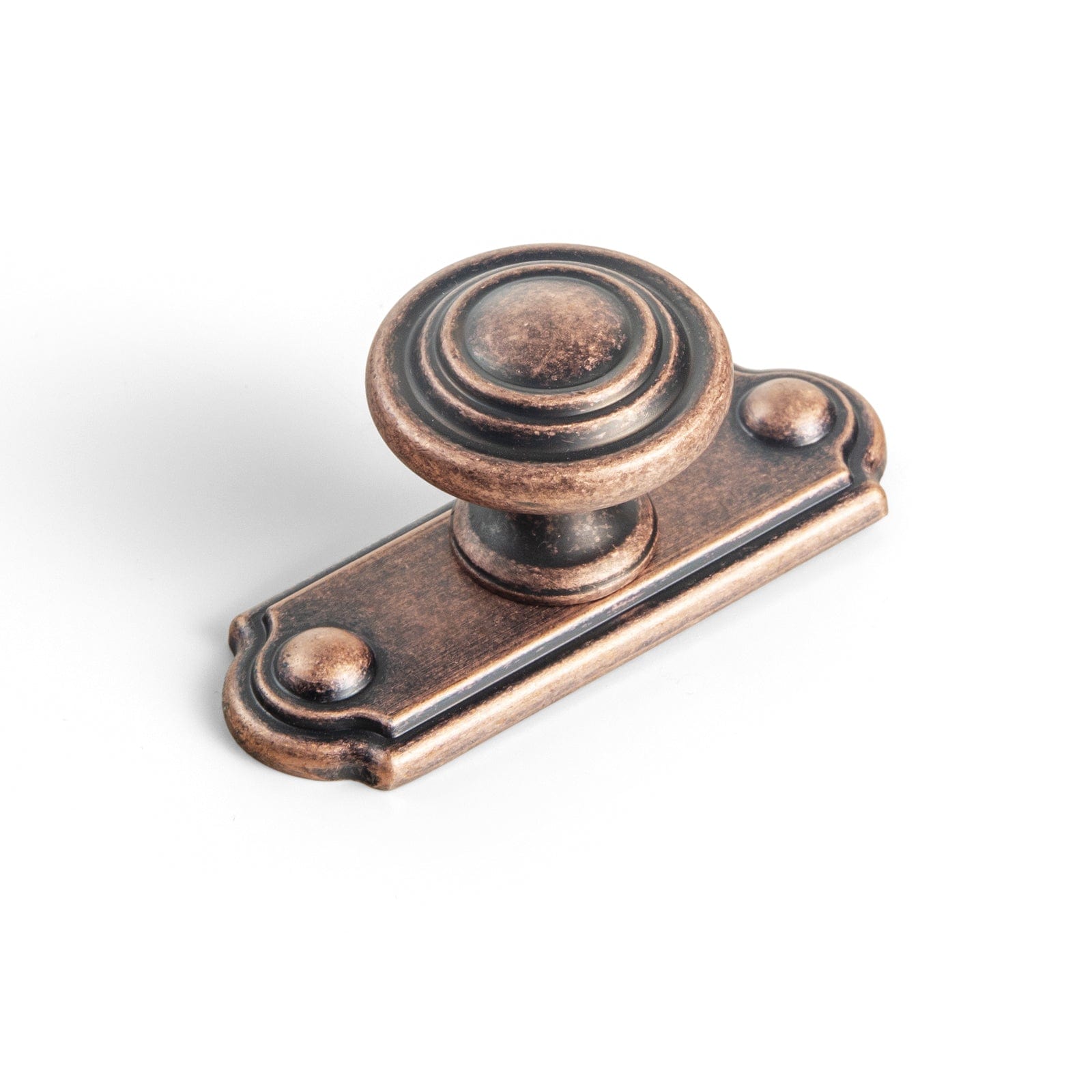 Goo-Ki Antique Copper / Knob / 6 Pack Retro Zinc Alloy Cabinet Knobs with Spacer Single Hole Affordable Luxury Cabinet Hardware