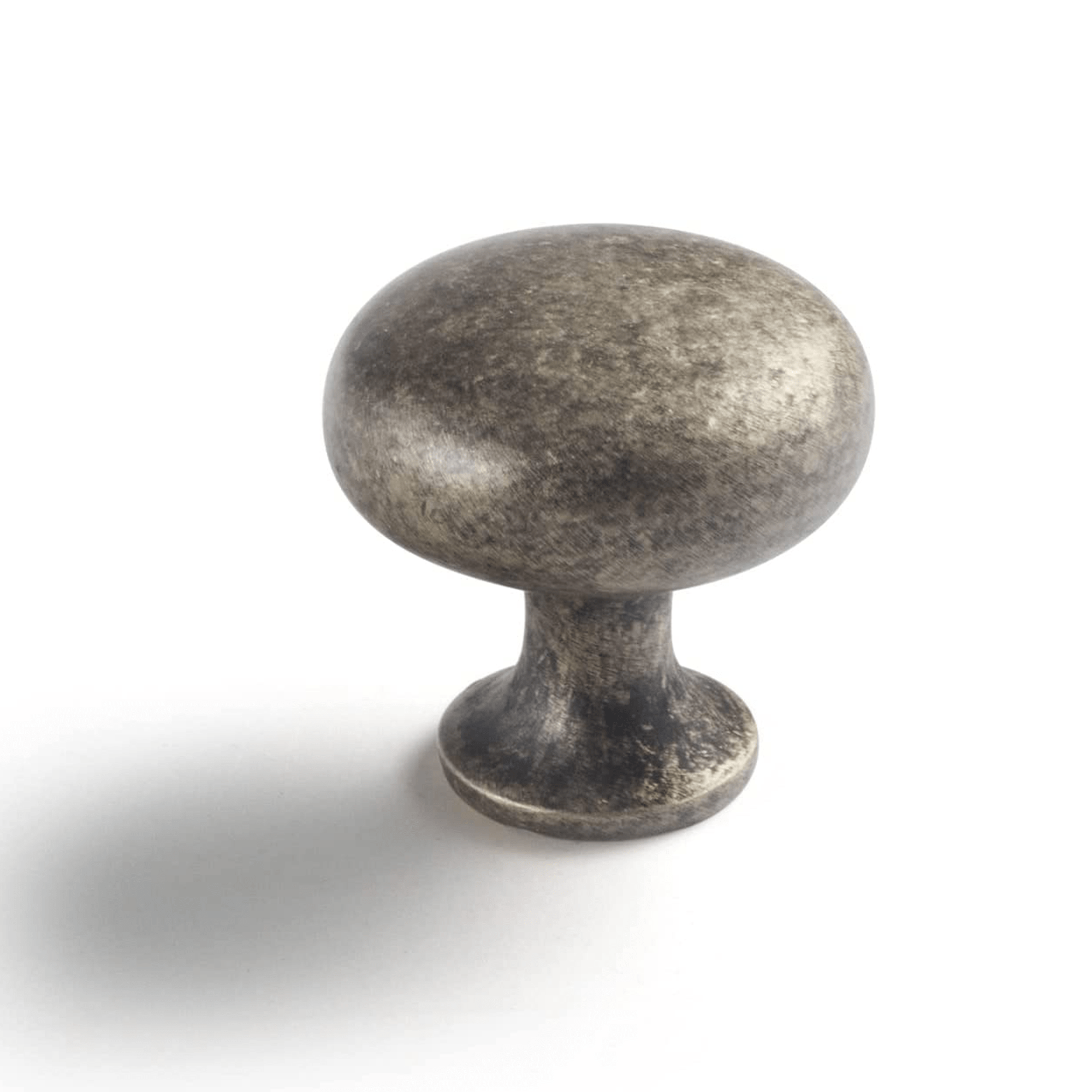 Goo-Ki Antique Silver / 1.2'' Knob / 6 Pack Multi-colored Classic Drawer Knob Mushroom Round Cabinet Knob