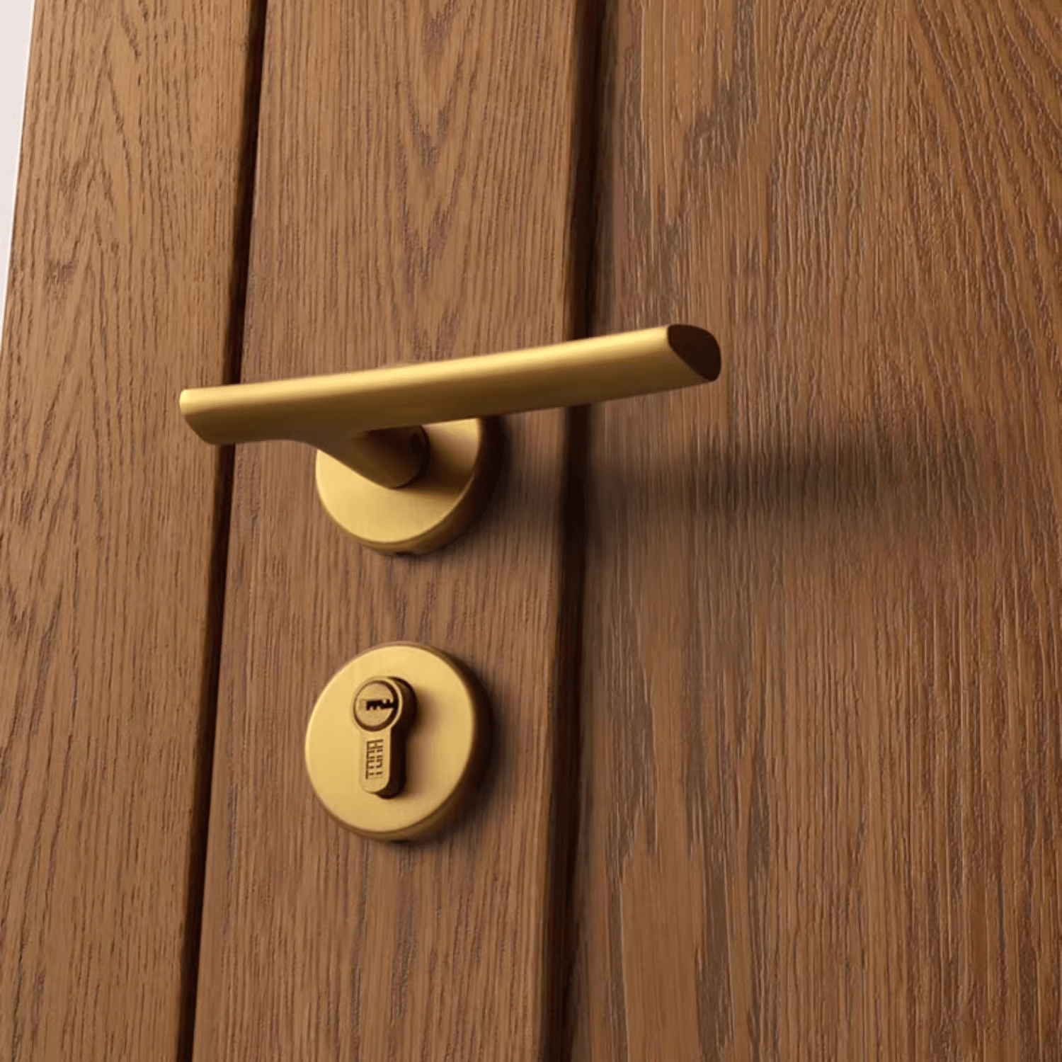 Goo-Ki Branches Pure Copper Interior Door Lock Bedroom Silent Lock for Home