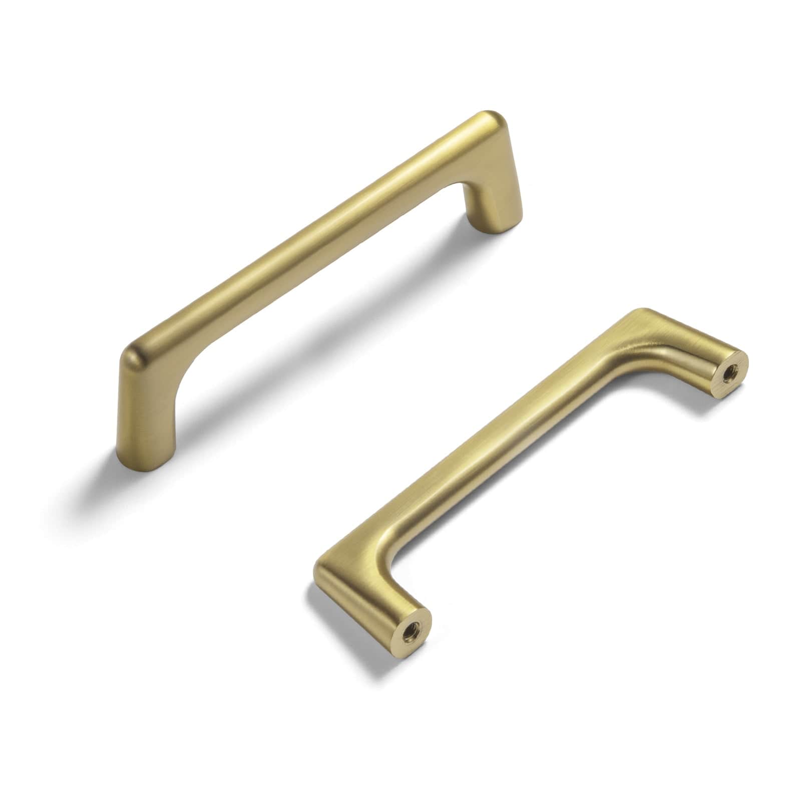 Goo-Ki Brushed Gold / 3.78'' Hole Center / 6 Pack Modern Cabinet Pull Luxurious Drawer Wardrobe Pulls Kitchen