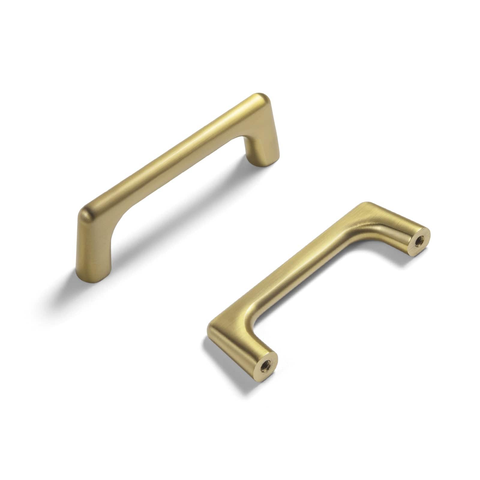 Goo-Ki Brushed Gold / 3'' Hole Center / 6 Pack Modern Cabinet Pull Luxurious Drawer Wardrobe Pulls Kitchen