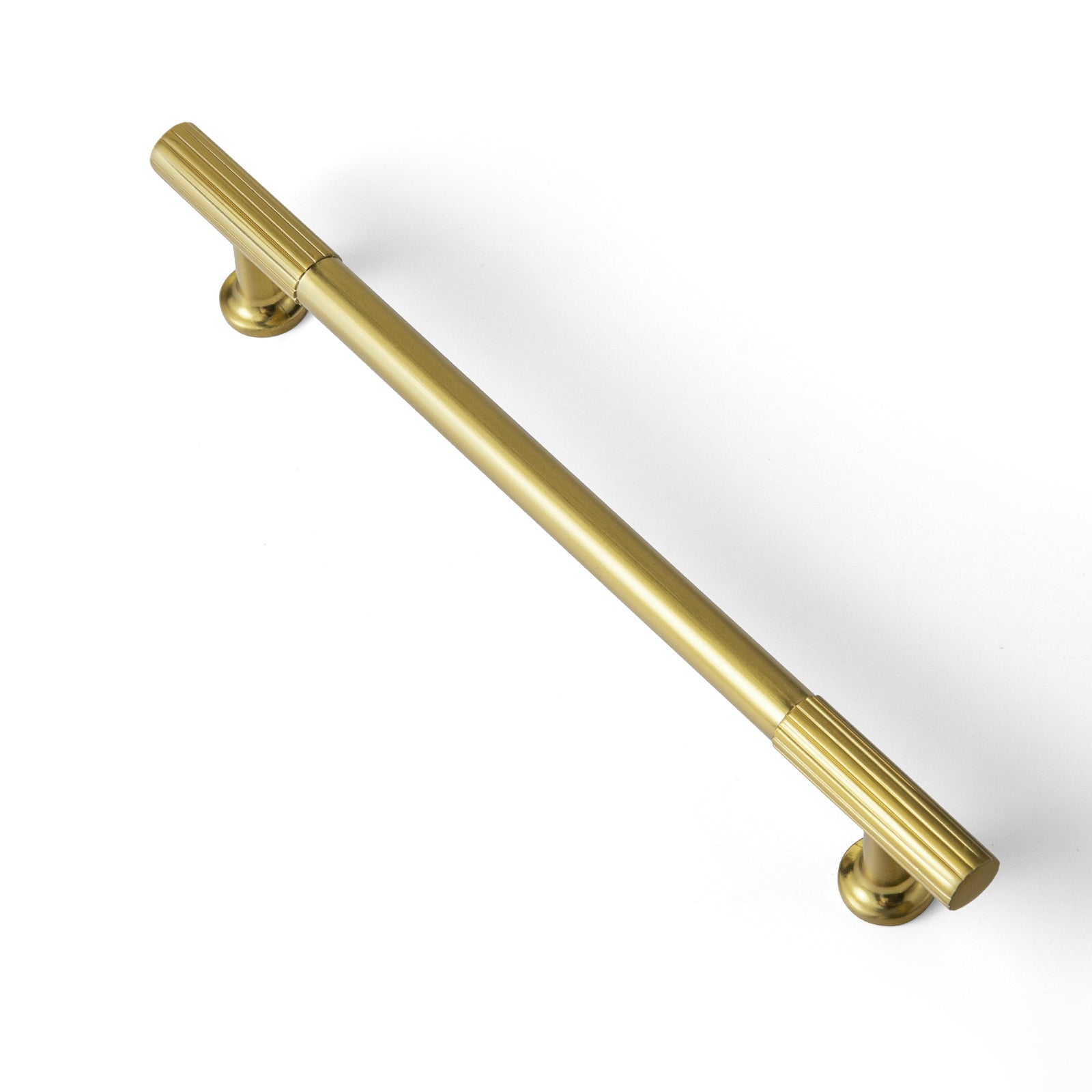 Goo-Ki Brushed Gold / 6.3'' Hole Center / 6 Pack Striped Decorations Cabinet Pull Retro Brass Cabinet Handles