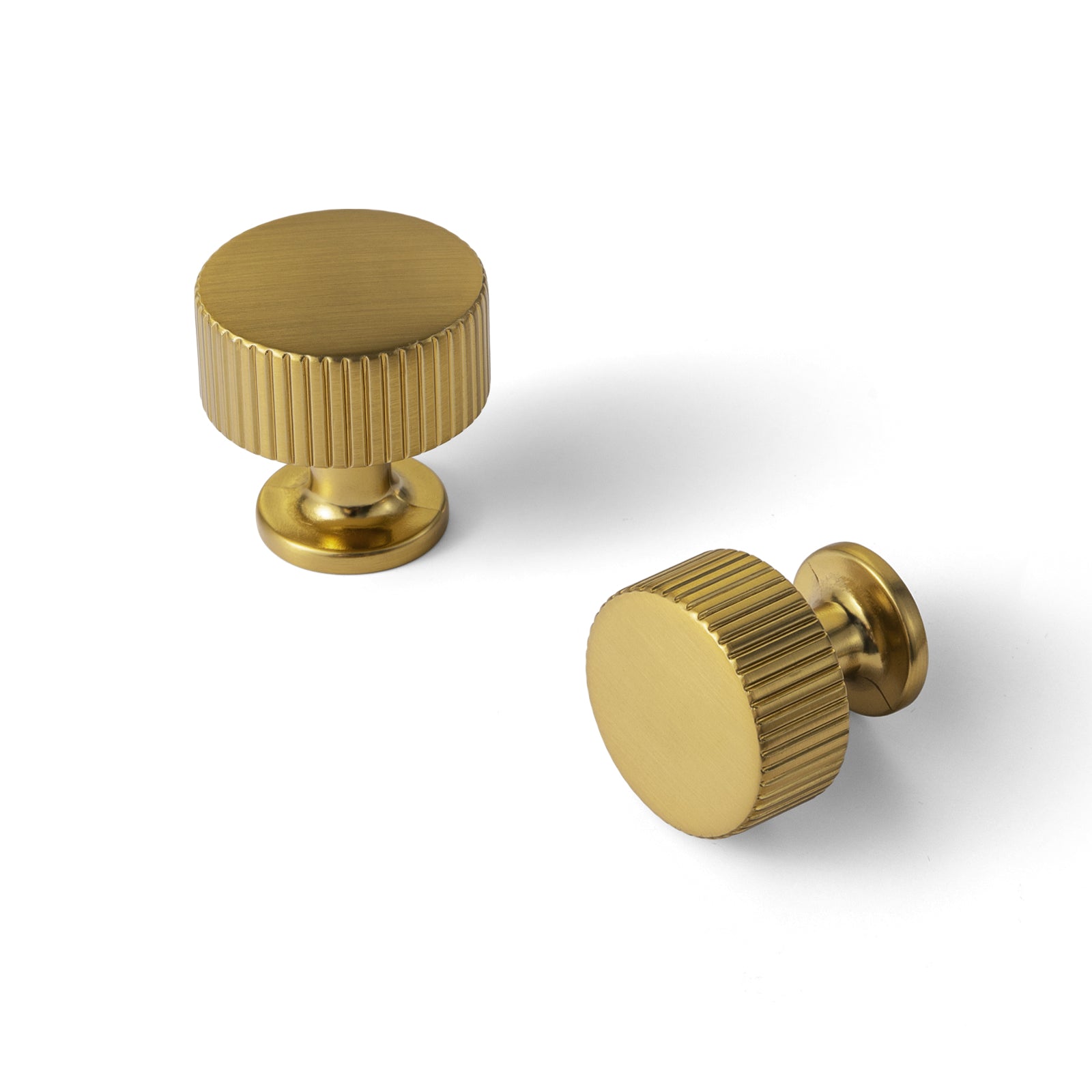 Goo-Ki Brushed Gold / Knob / 6 Pack Striped Decorations Cabinet Pull Retro Brass Cabinet Handles