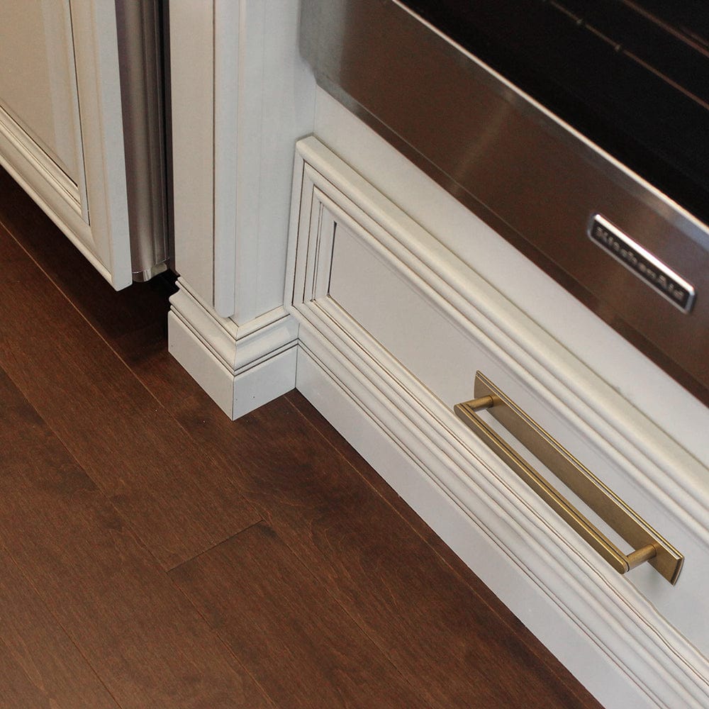 Goo-Ki Cabinet Handles with Back Plate Vintage Kitchen Drawer Pulls with Subtle Curves