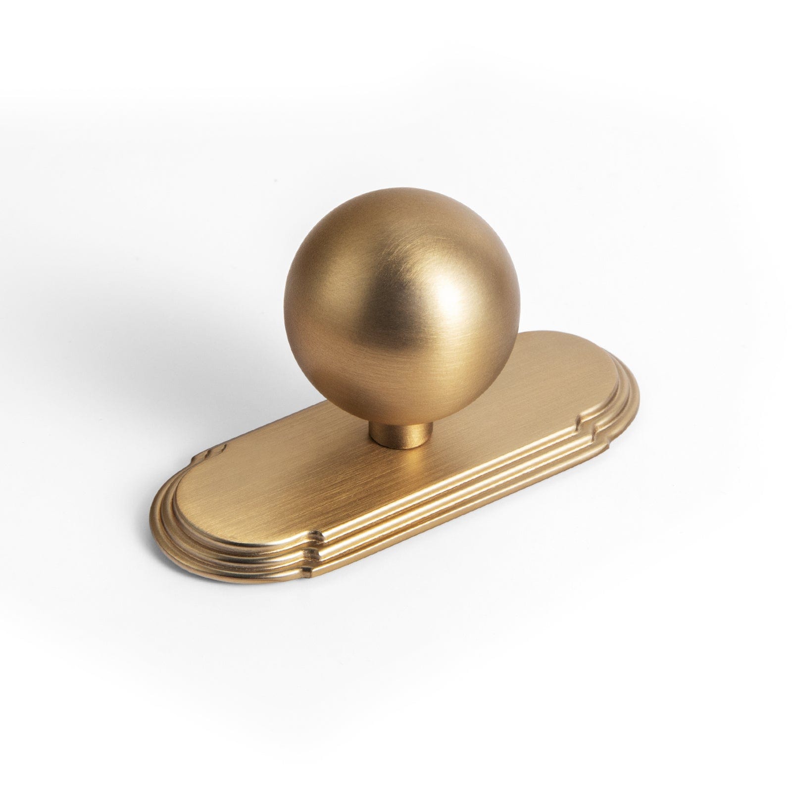 Goo-Ki Champagne Bronze / 1.2'' Knob With Back Plate / 6 Pack Modern Cabinet Pull Luxurious Drawer Wardrobe Pulls Kitchen