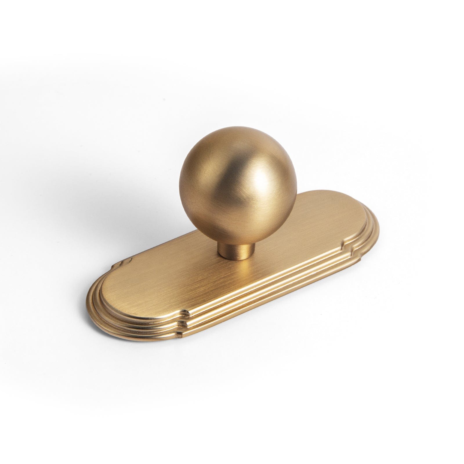 Goo-Ki Champagne Bronze / 1'' Knob With Back Plate / 6 Pack Modern Cabinet Pull Luxurious Drawer Wardrobe Pulls Kitchen