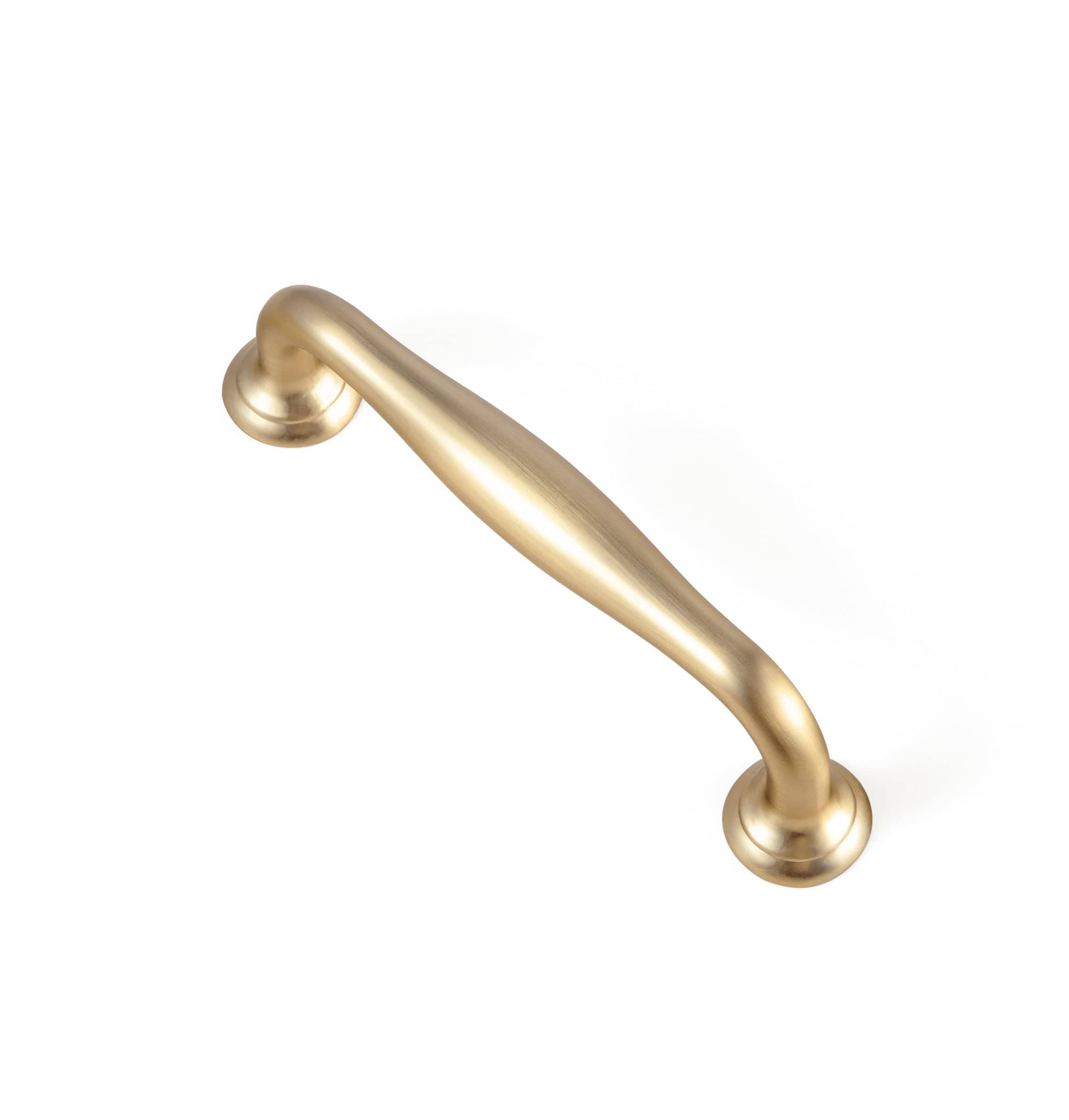 Goo-Ki Champagne Bronze / 3.78'' Hole Center / 6 Pack Antique Brass Cabinet Pulls Solid Drawer Handles for Kitchen