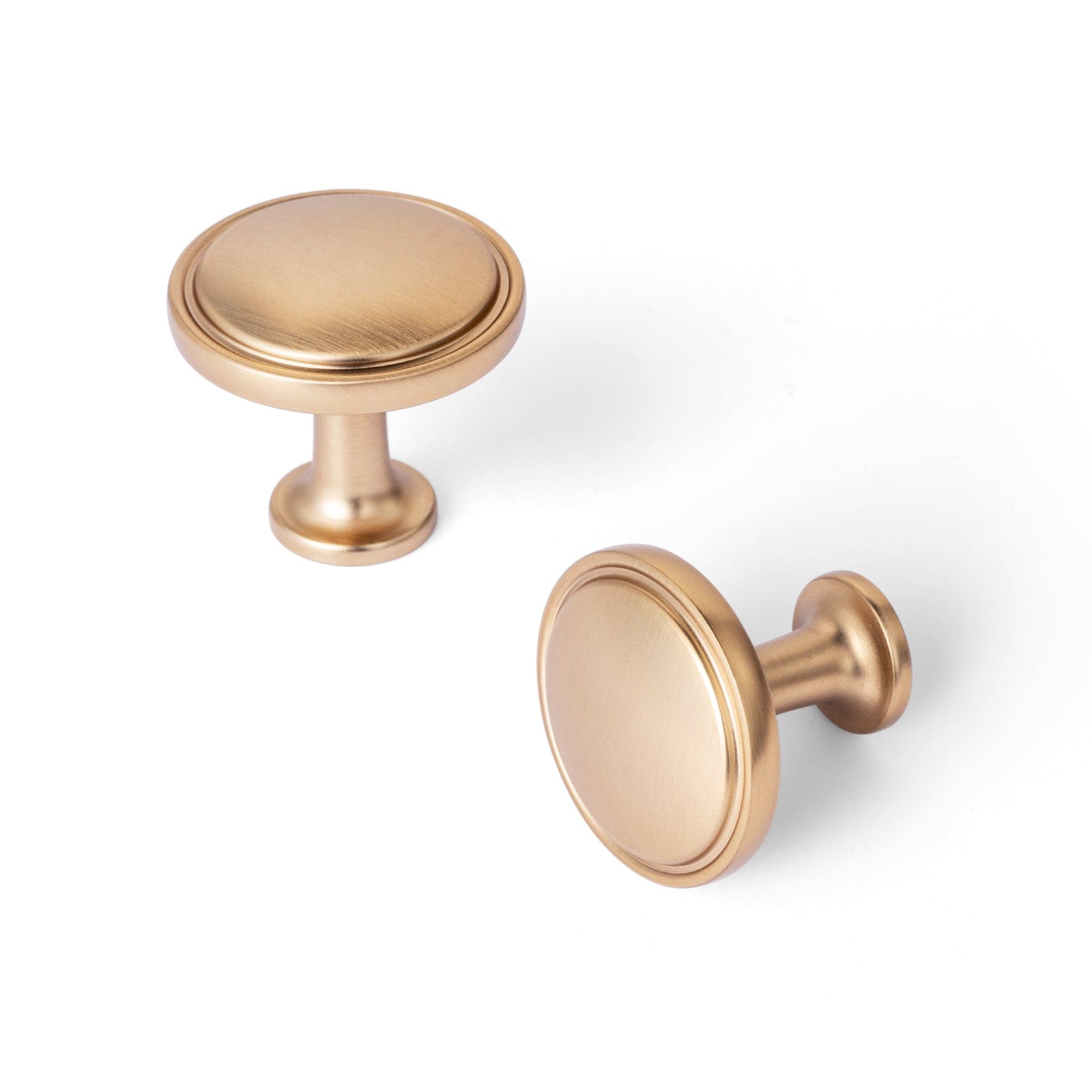 Goo-Ki Champagne Bronze / Knob / 12 Pack Vintage Retro Brass Drawer Knob Kitchen Hardware Single Hole Cabinet Knobs