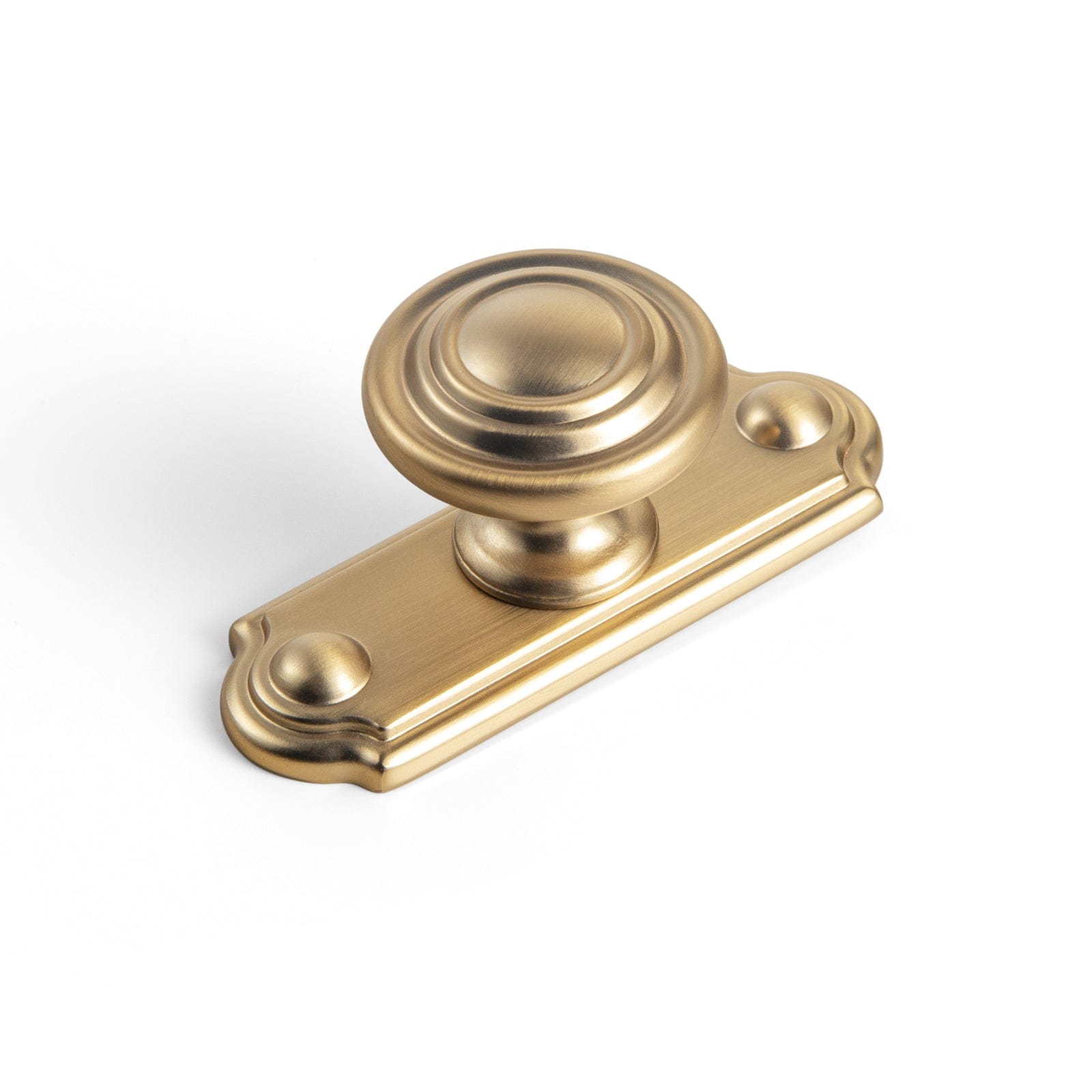 Goo-Ki Champagne Bronze / Knob / 6 Pack Retro Zinc Alloy Cabinet Knobs with Spacer Single Hole Affordable Luxury Cabinet Hardware