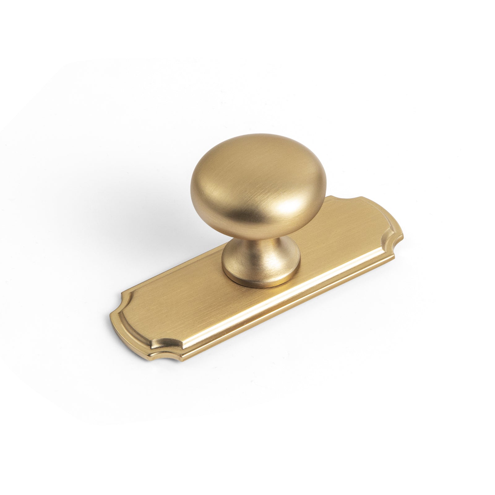 Goo-Ki Champagne Bronze / Knob With Back Plate / 6 Pack Retro Cabinet Pulls Luxurious Drawer Pulls for Bedroom Kitchen