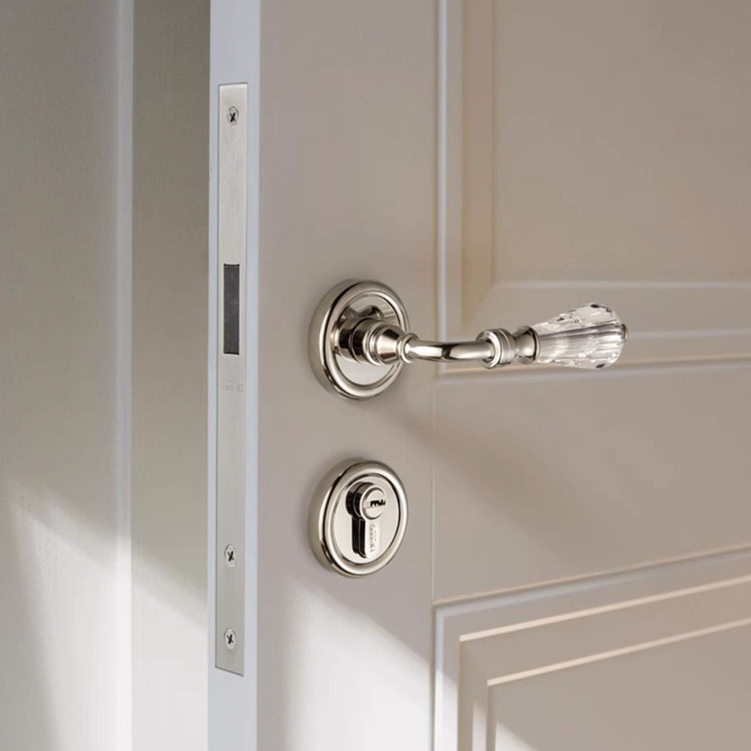 Goo-Ki Crystal Texture Mute Room Door Lock Solid Brass Interior Door Lock