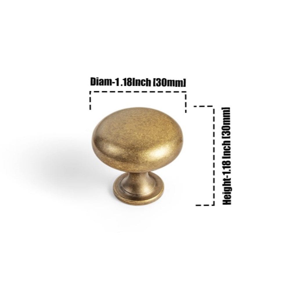 Goo-Ki Distressed Antique Brass Cabinet Pulls American Style Drawer Pulls Retro Furniture Knob