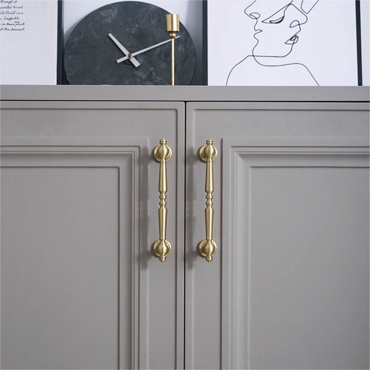 Goo-Ki French Light Luxury Cabinet Handles Solid Copper Furniture Drawer Long Pulls