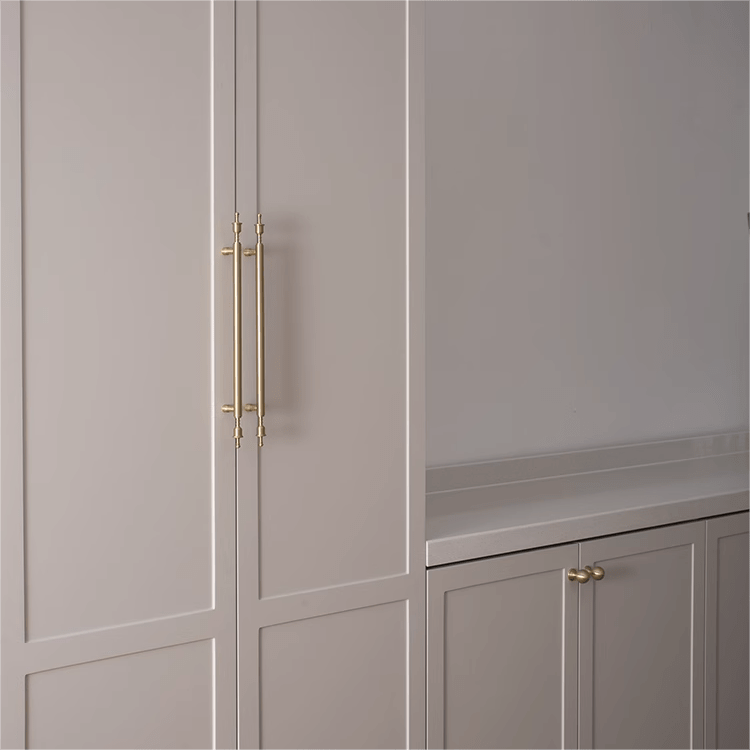 Goo-Ki French Light Luxury Long Cabinet Pull Closet Door Drawer Slim Brass Handle