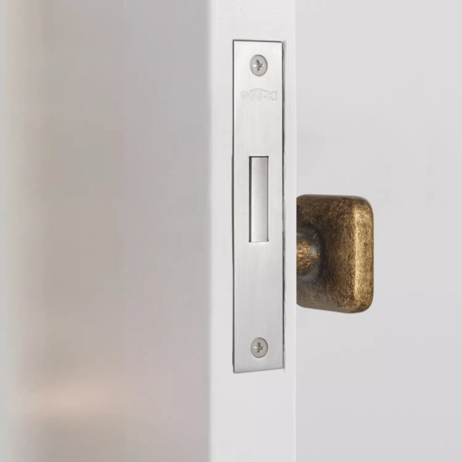 Goo-Ki Invisible Interior Door Lock Mid-century Door Handle Hidden Mute Door Lock