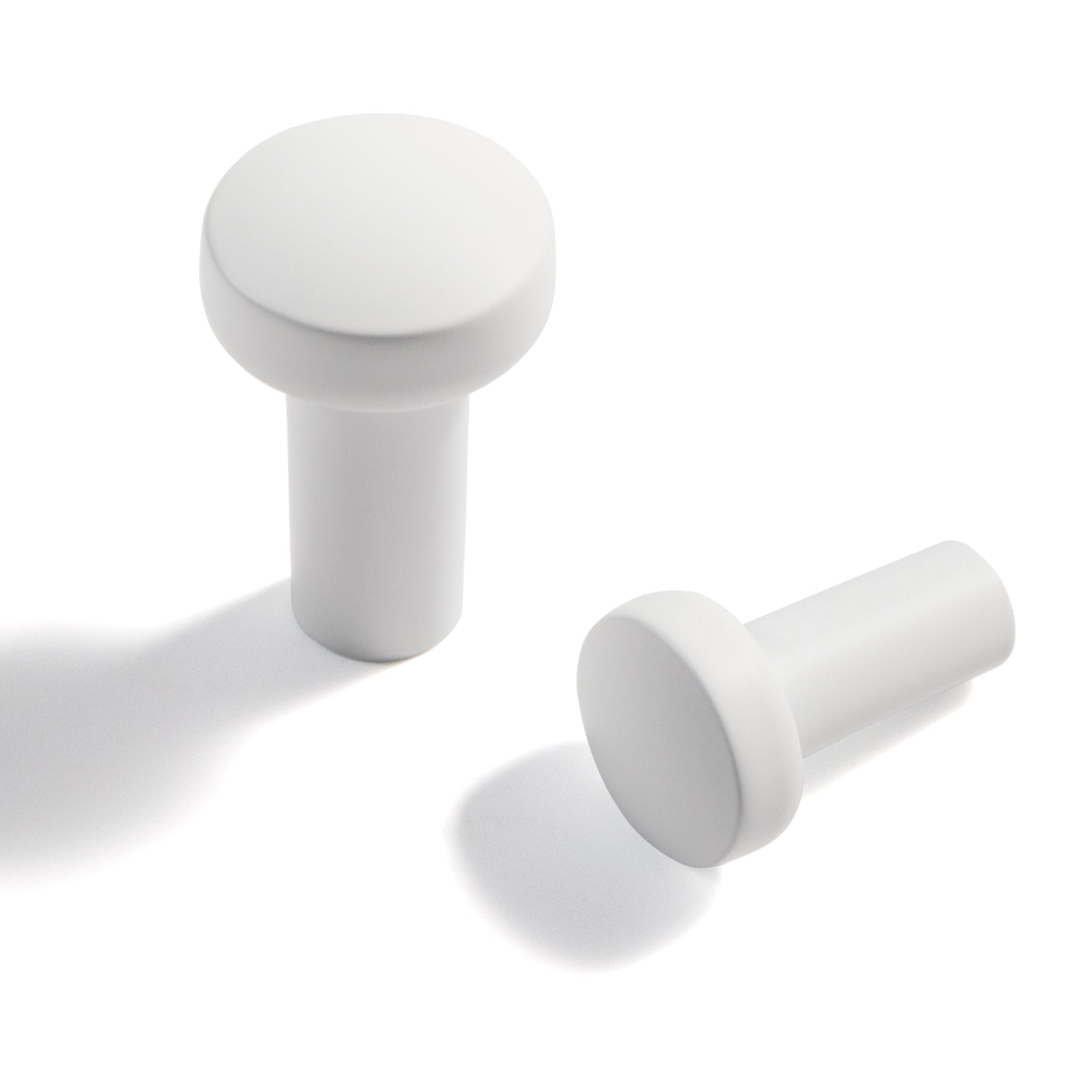 Goo-Ki Knob / 6 Pack 【Clearance Sale!】Matte White Rustic Cabinet Bar Pulls Decorative Drawer Handles