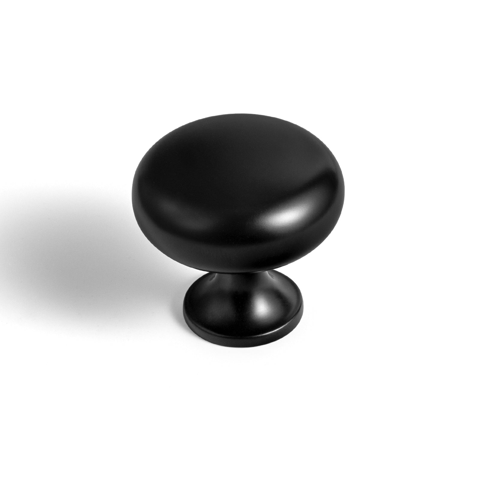 Goo-Ki Matte Black / 1.5'' Knob / 6 Pack Multi-colored Classic Drawer Knob Mushroom Round Cabinet Knob