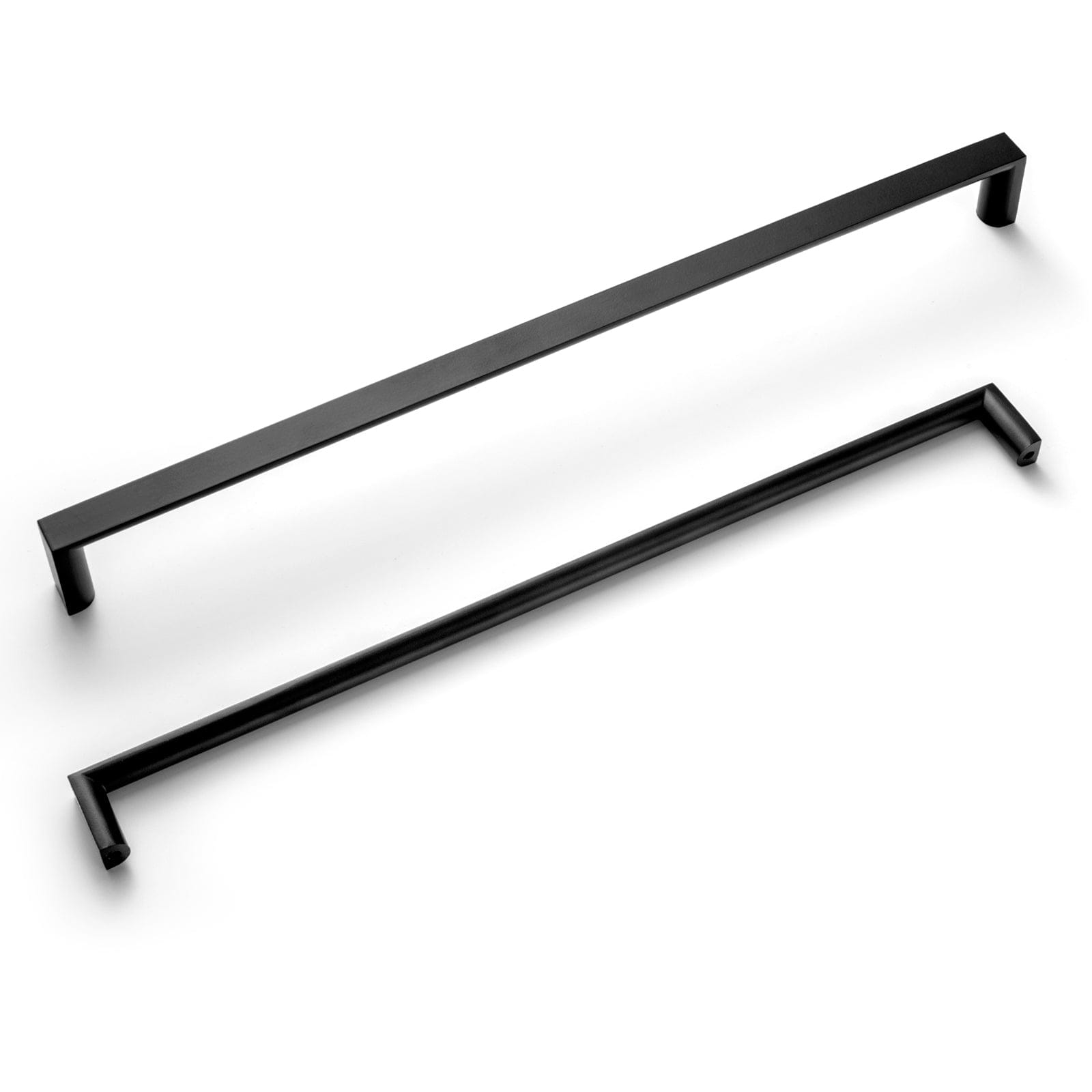 Goo-Ki Matte Black / 11.3'' Hole Center / 6 Pack Long Cabinet Bar Pulls Antique Vintage Brass Solid Drawer Handles