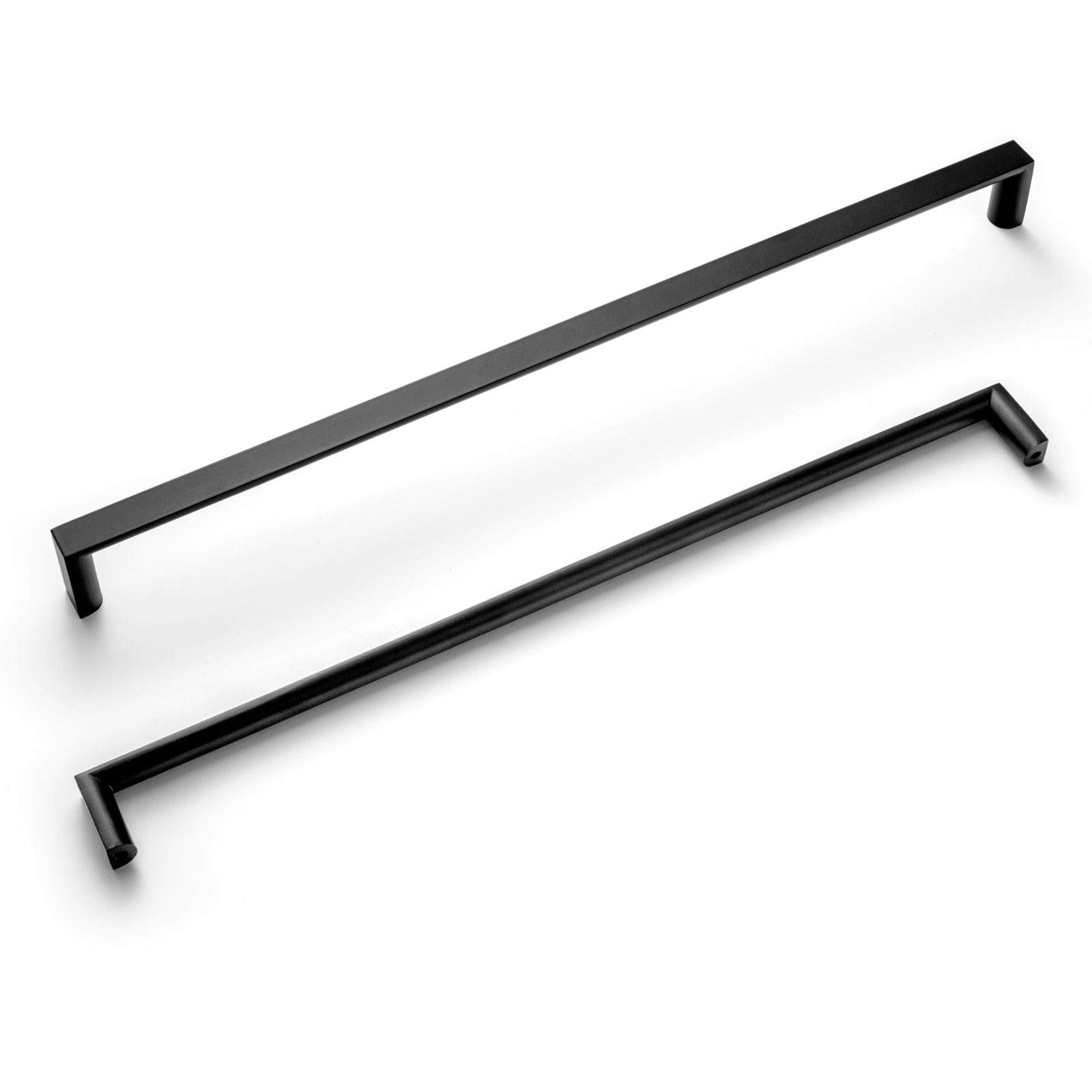 Goo-Ki Matte Black / 12.6'' Hole Center / 6 Pack Long Cabinet Bar Pulls Antique Vintage Brass Solid Drawer Handles