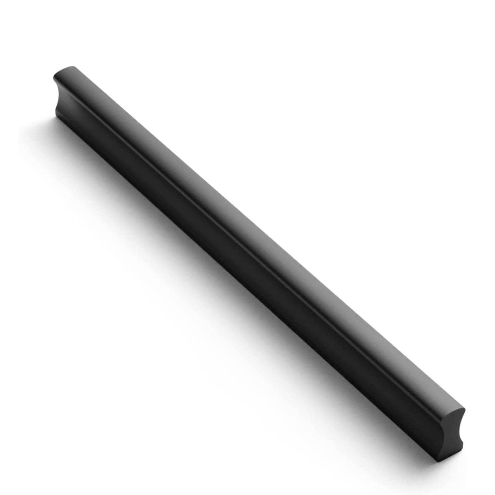 Goo-Ki Matte Black / 6.3'' Hole center Streamline Solid Drawer Handles Matte Kitchen Cabinet Bar Pulls 12 Pack