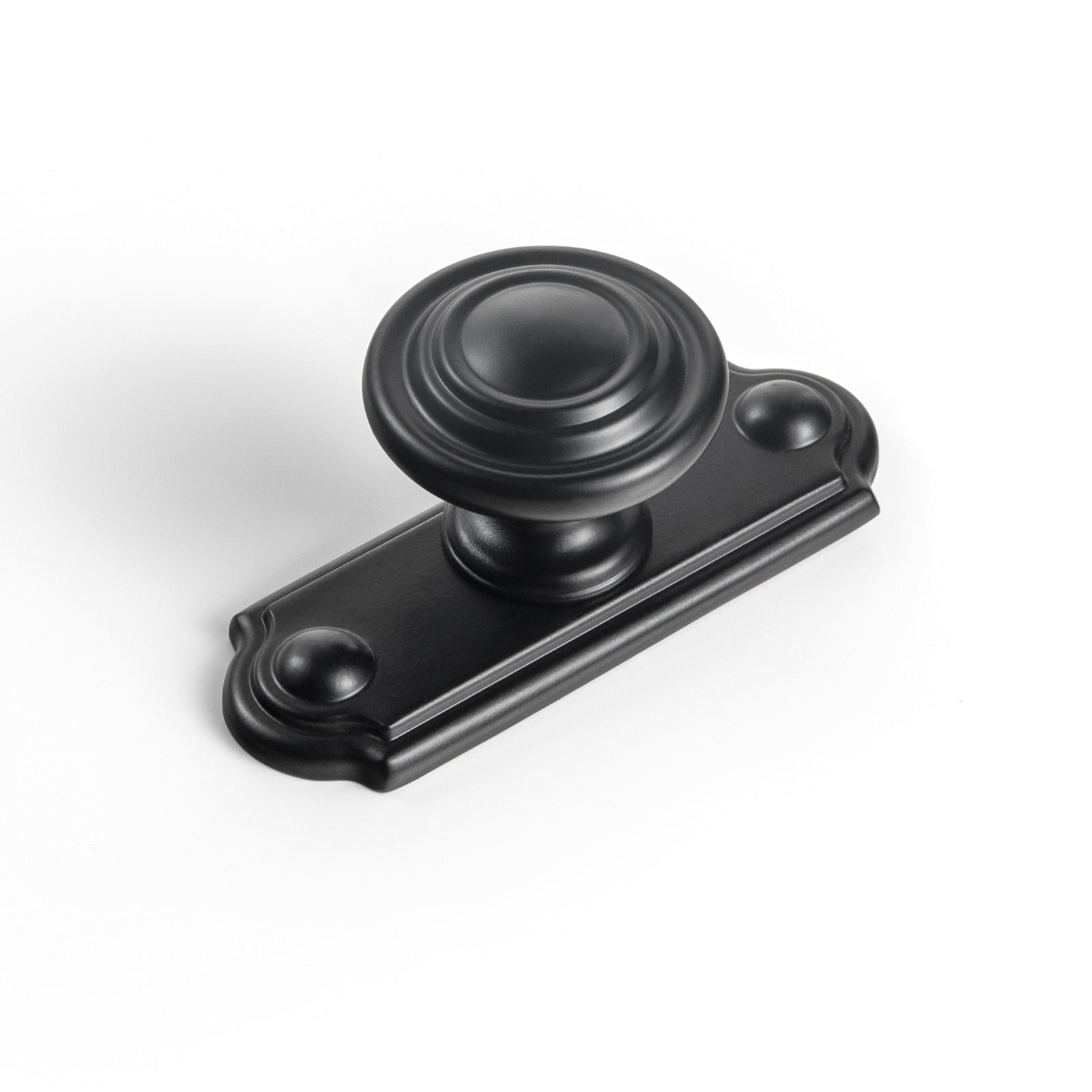 Goo-Ki Matte Black / Knob / 6 Pack Retro Zinc Alloy Cabinet Knobs with Spacer Single Hole Affordable Luxury Cabinet Hardware