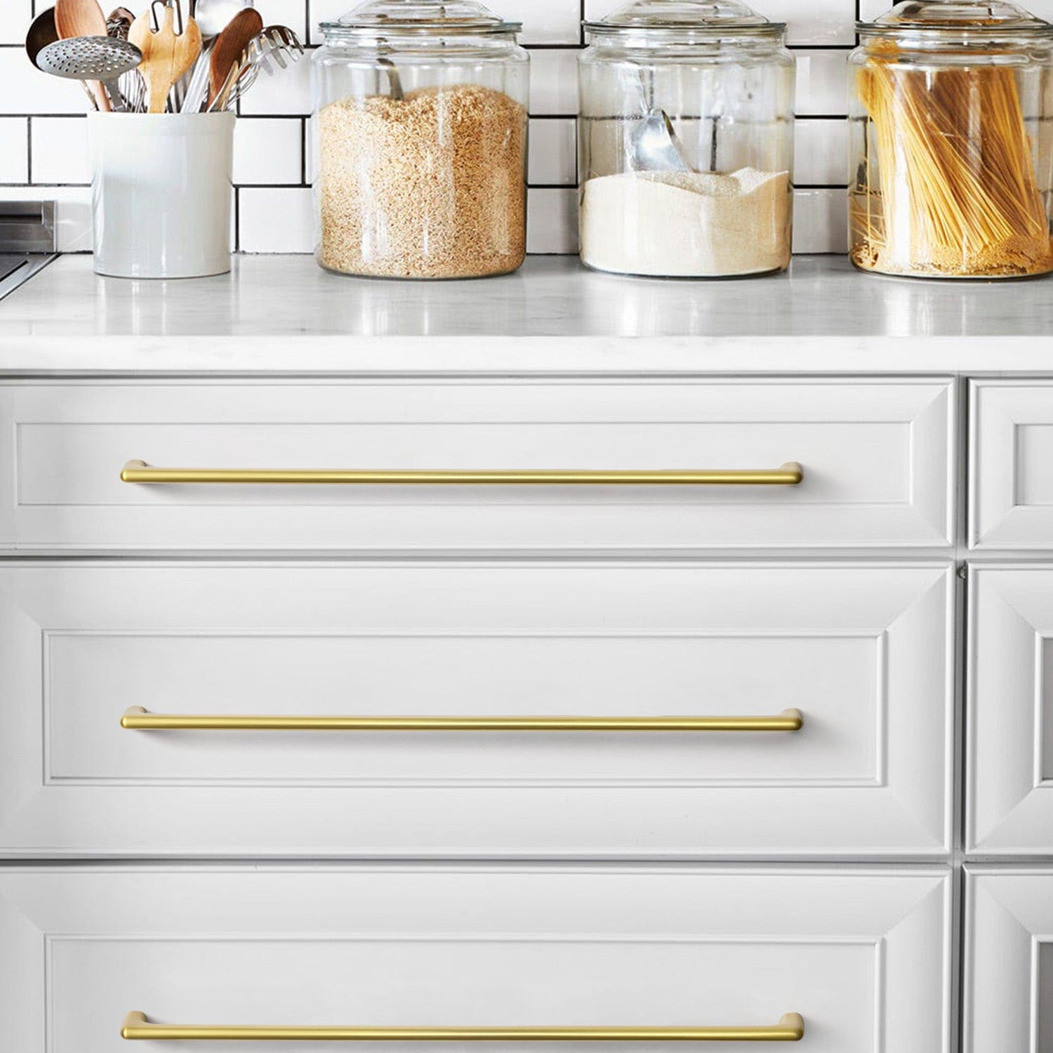 Goo-Ki Modern Cabinet Pull Luxurious Drawer Wardrobe Pulls Kitchen