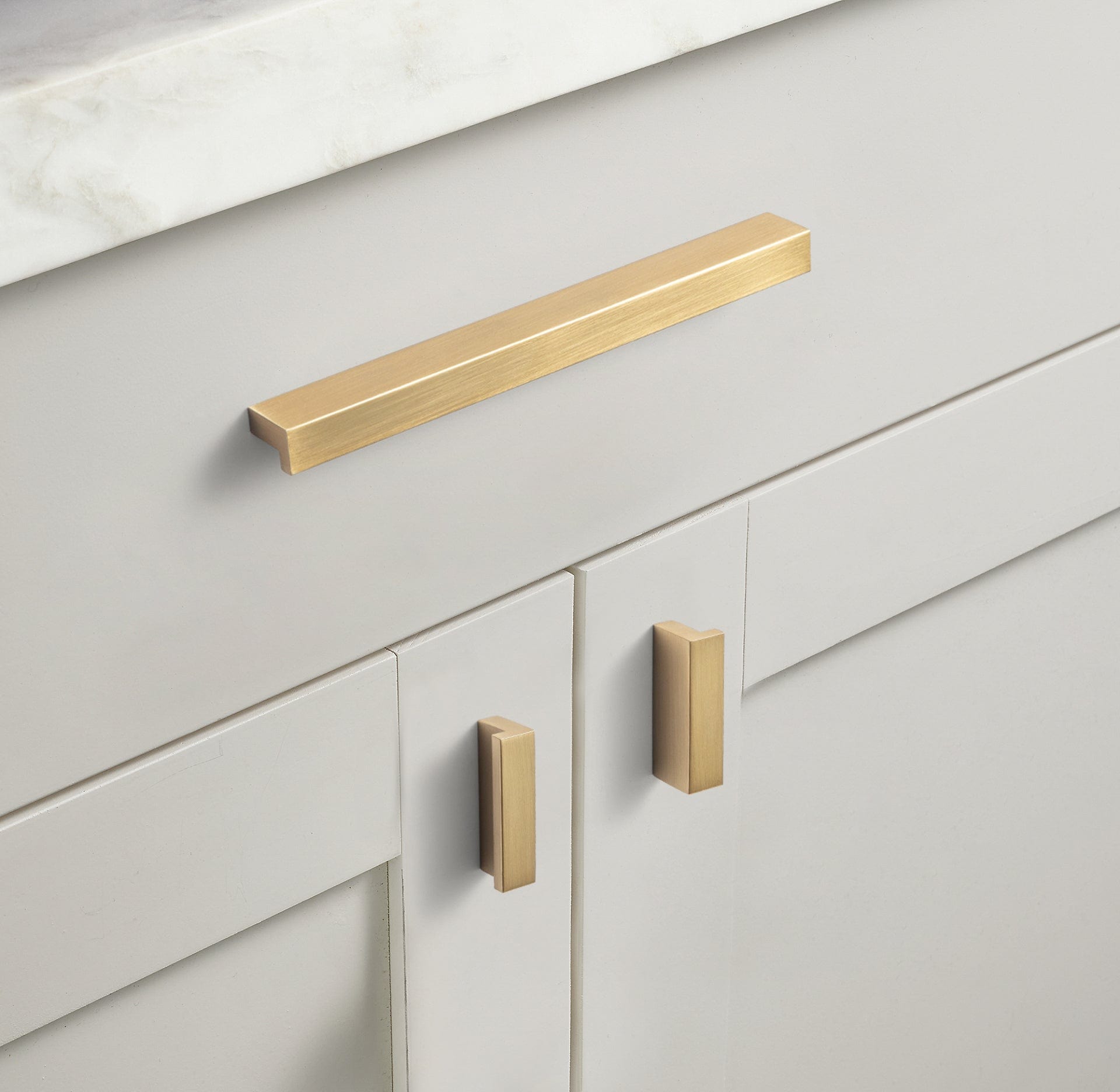 Goo-Ki Modern Drawer Handles Kitchen Cabinet Pulls Right Angle Finger Pulls