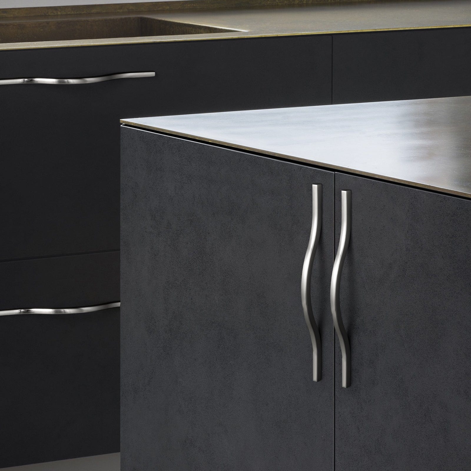 Goo-Ki Modern Wardrobe Cabinet Pulls Luxurious Drawer Pull Dual Mount