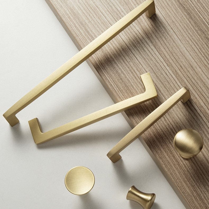 Goo-Ki Nordic Copper Cabinet Handles Brass Drawer Wardrobe Pulls