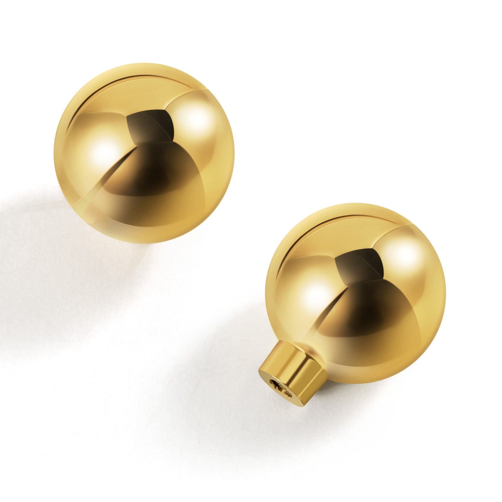 Goo-Ki Polished Gold / 1.2'' Knob / 6 Pack Modern Cabinet Pull Luxurious Drawer Wardrobe Pulls Kitchen