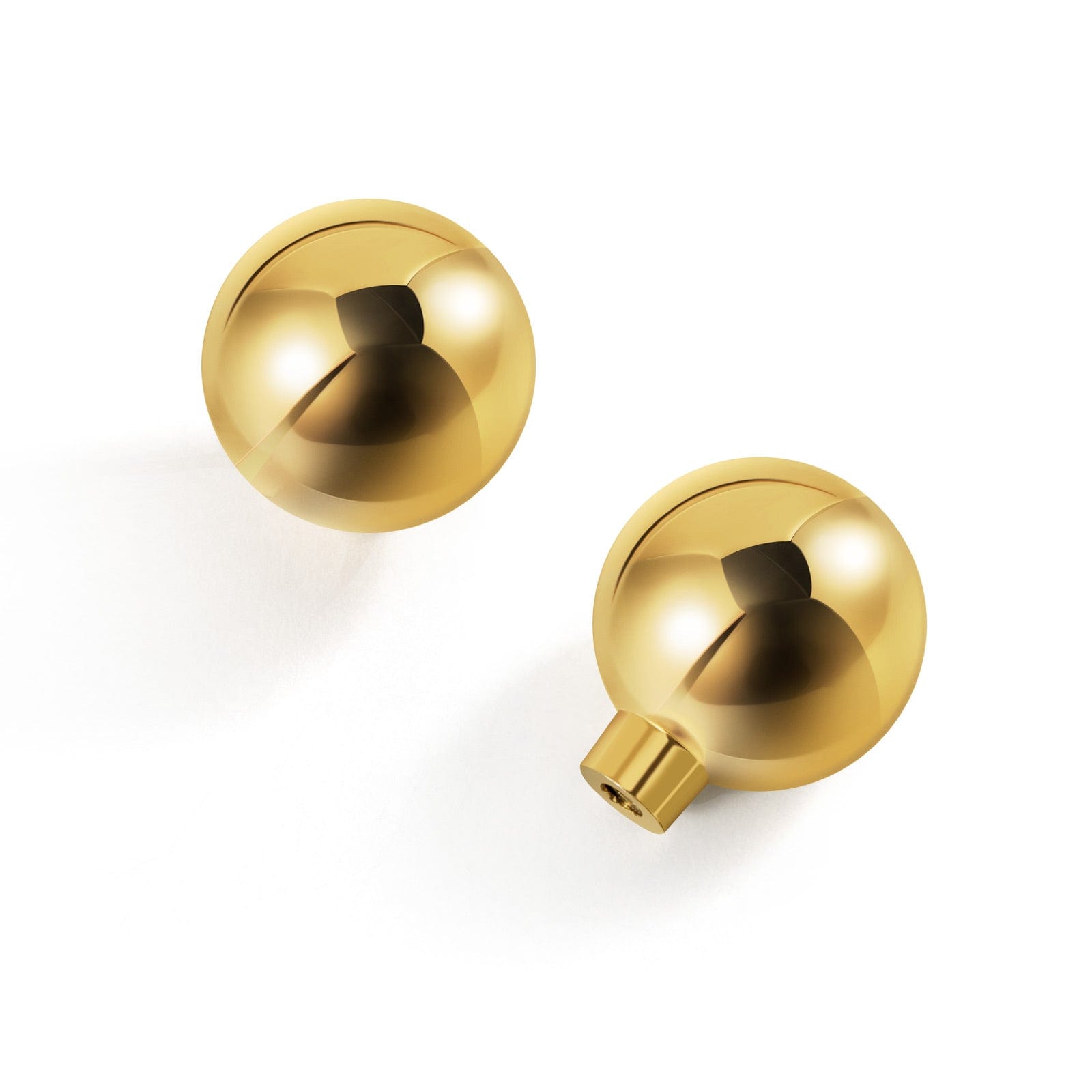 Goo-Ki Polished Gold / 1'' Knob / 6 Pack Modern Cabinet Pull Luxurious Drawer Wardrobe Pulls Kitchen