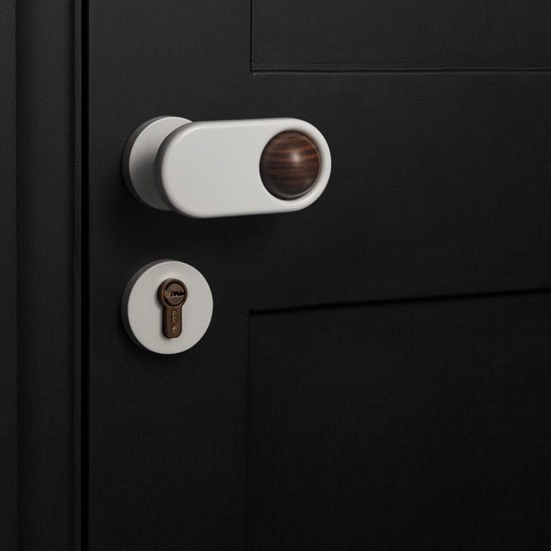 Goo-Ki Rotatable Black Walnut Door Lock American Style Bedroom Interior Door Lockset