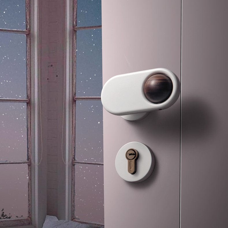 Goo-Ki Rotatable Black Walnut Door Lock American Style Bedroom Interior Door Lockset