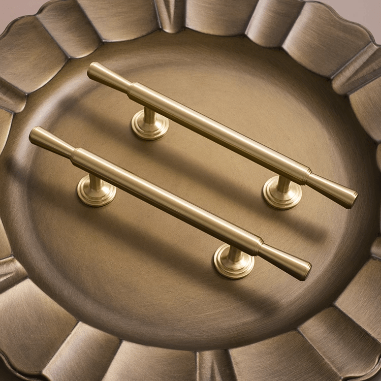 Goo-Ki Scandinavian Minimalist Cabinet Drawer Pull Light Luxury Gold Solid Brass Long Handle