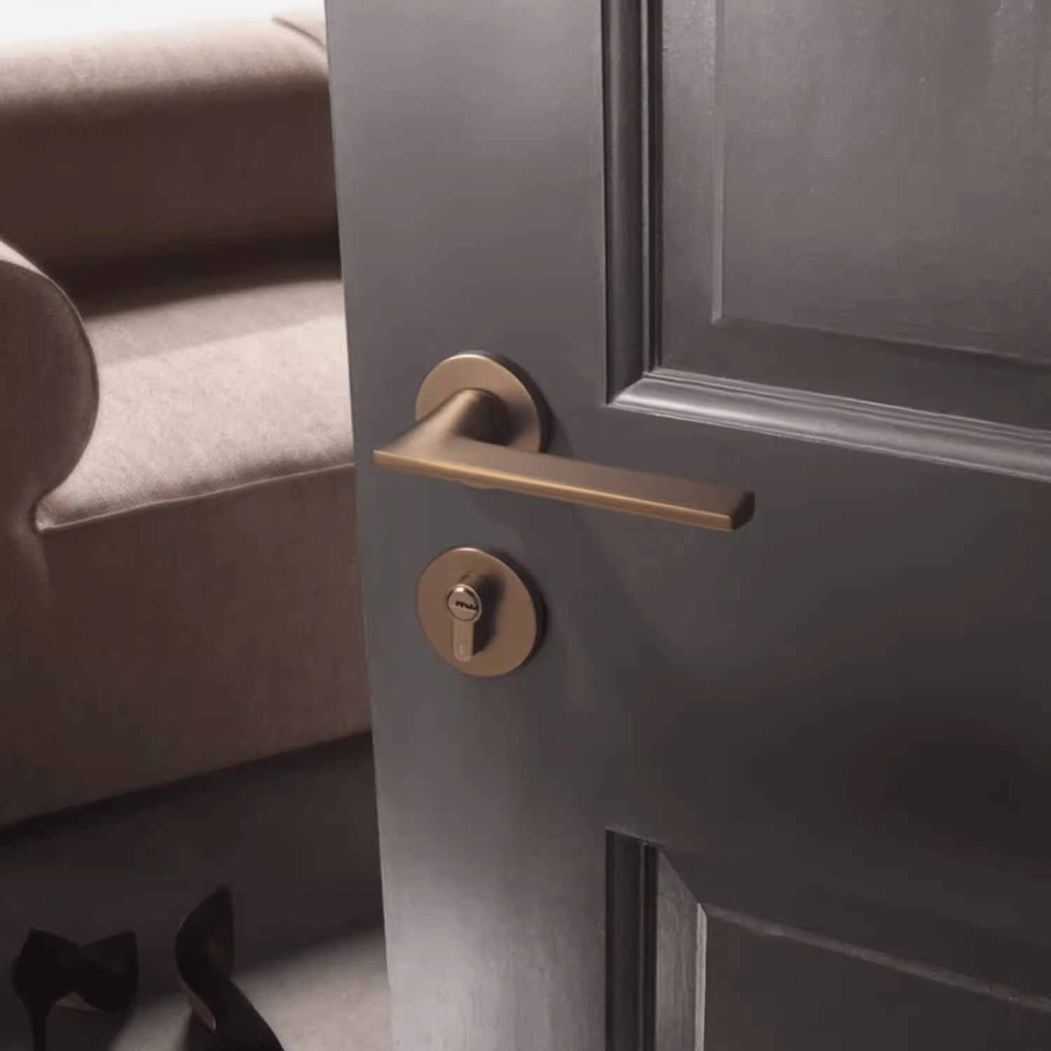 Goo-Ki Simple Mute Door Lock Nordic Door Lock Set Bedroom Interior Door Lock