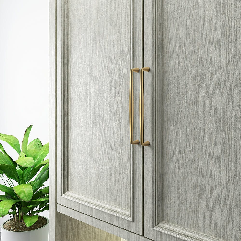 Goo-Ki Solid Brass Antique Brushed Brass Cabinet Handles Affordable Luxury Cabinet Hardware