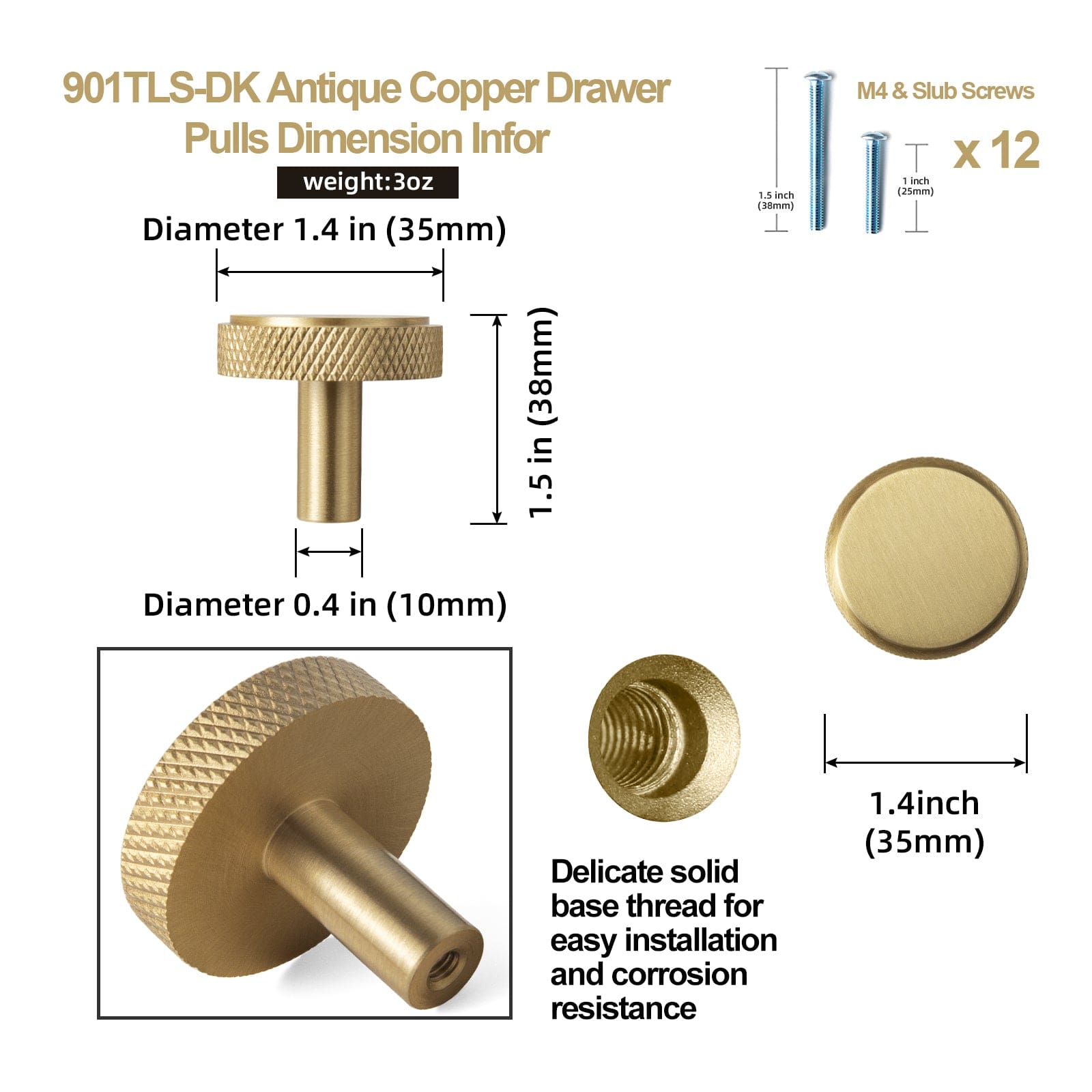 Goo-Ki Solid Brass Cabinet Handle Drawer Pulls Brushed Brass Bar Pull Kitchen Hardware