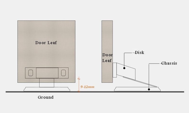 Goo-Ki Strong Windproof Door Suction Invisible Zinc Alloy Door Stopper