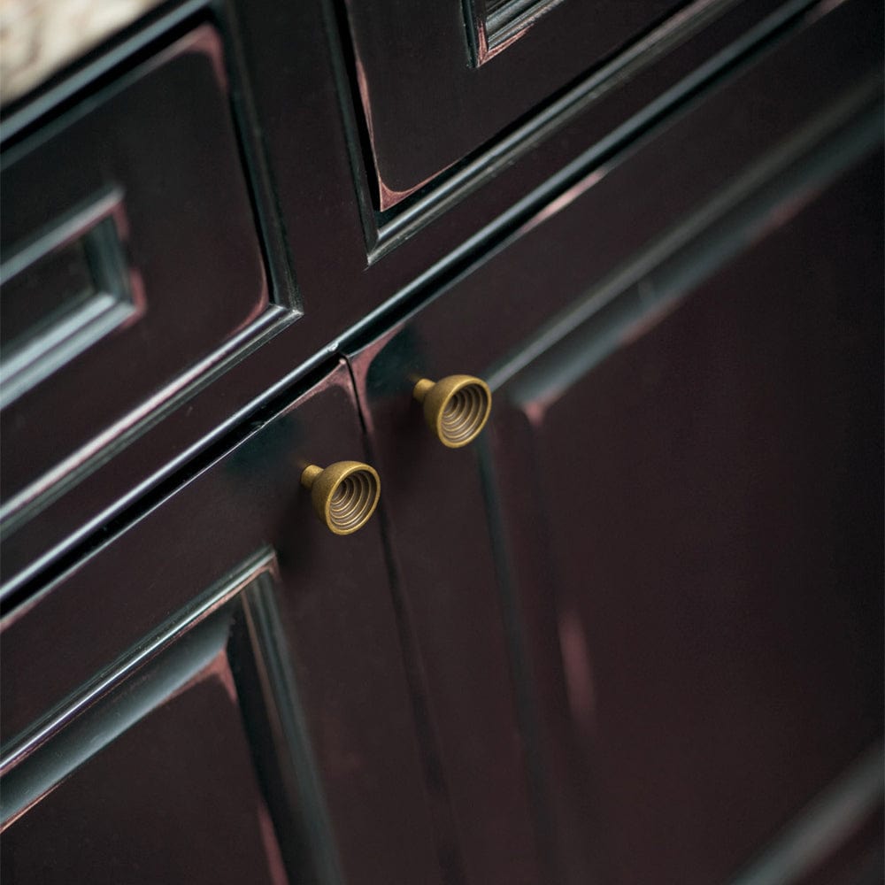 Goo-Ki Stylish Retro Style Drawer Knobs with Unique Grooved Design Rustic Hardware Set