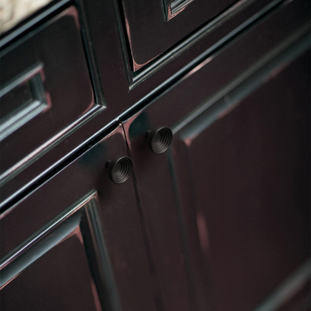 Goo-Ki Stylish Retro Style Drawer Knobs with Unique Grooved Design Rustic Hardware Set