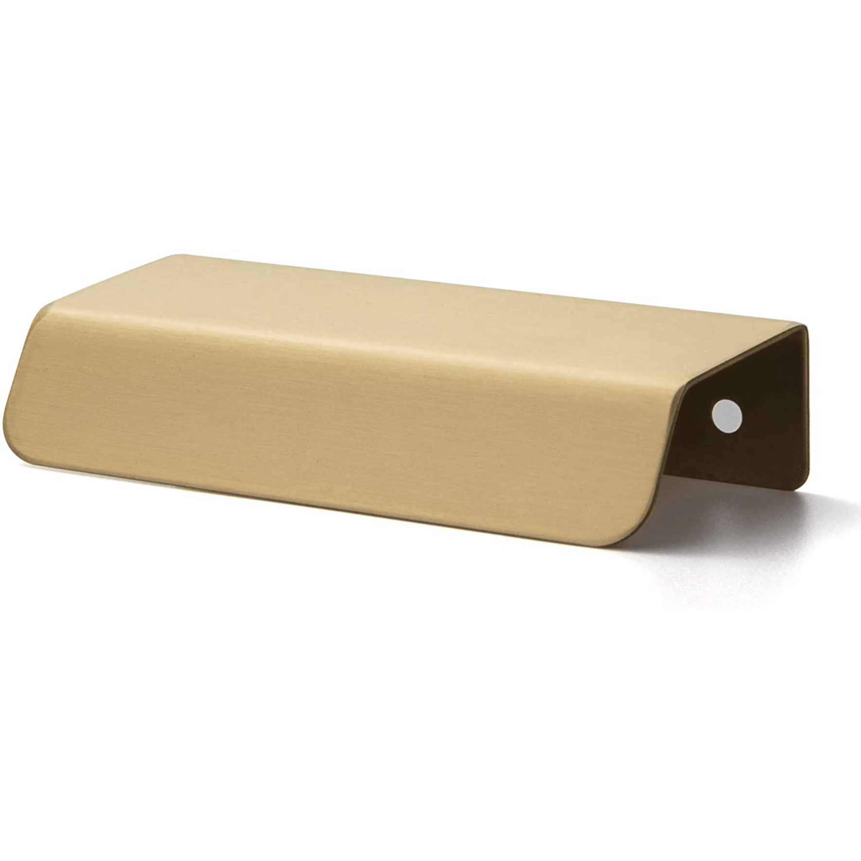 Goo-Ki 2.5''Hole Center Pure Brass Matte Finger Pulls Nordic Copper Cabinet Handles Modern Cabinet Pulls 6 pack